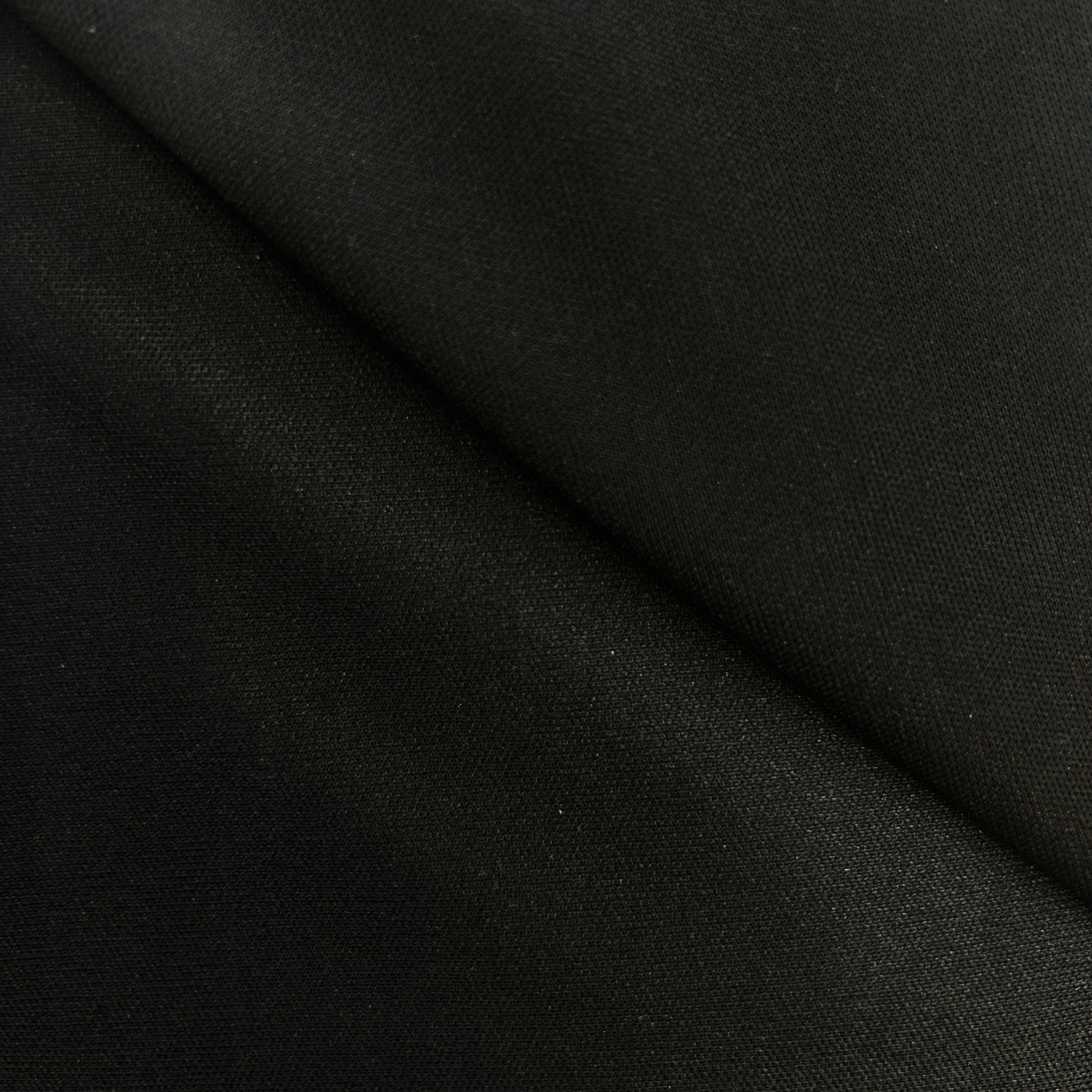Close-up of black fabric with a slight texture