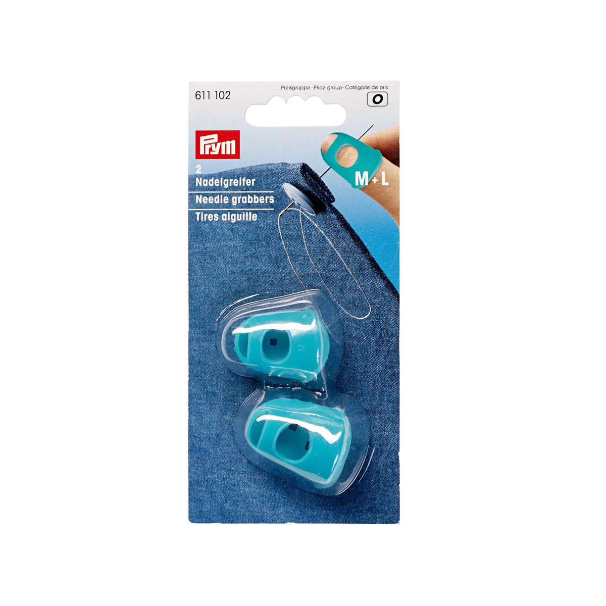 Needle grabber silicon, turquoise, M and L | 611102