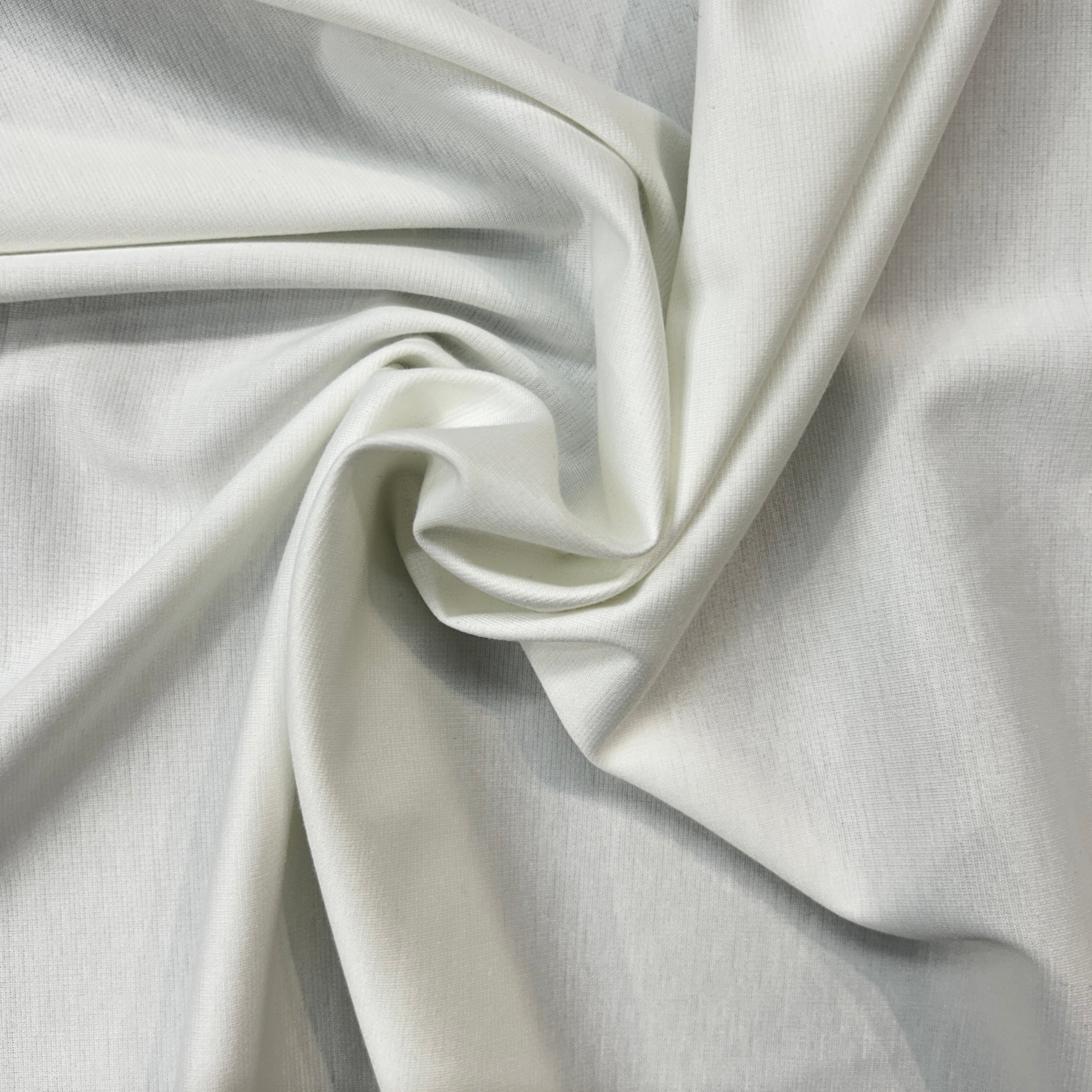 Close-up of white fabric with folds