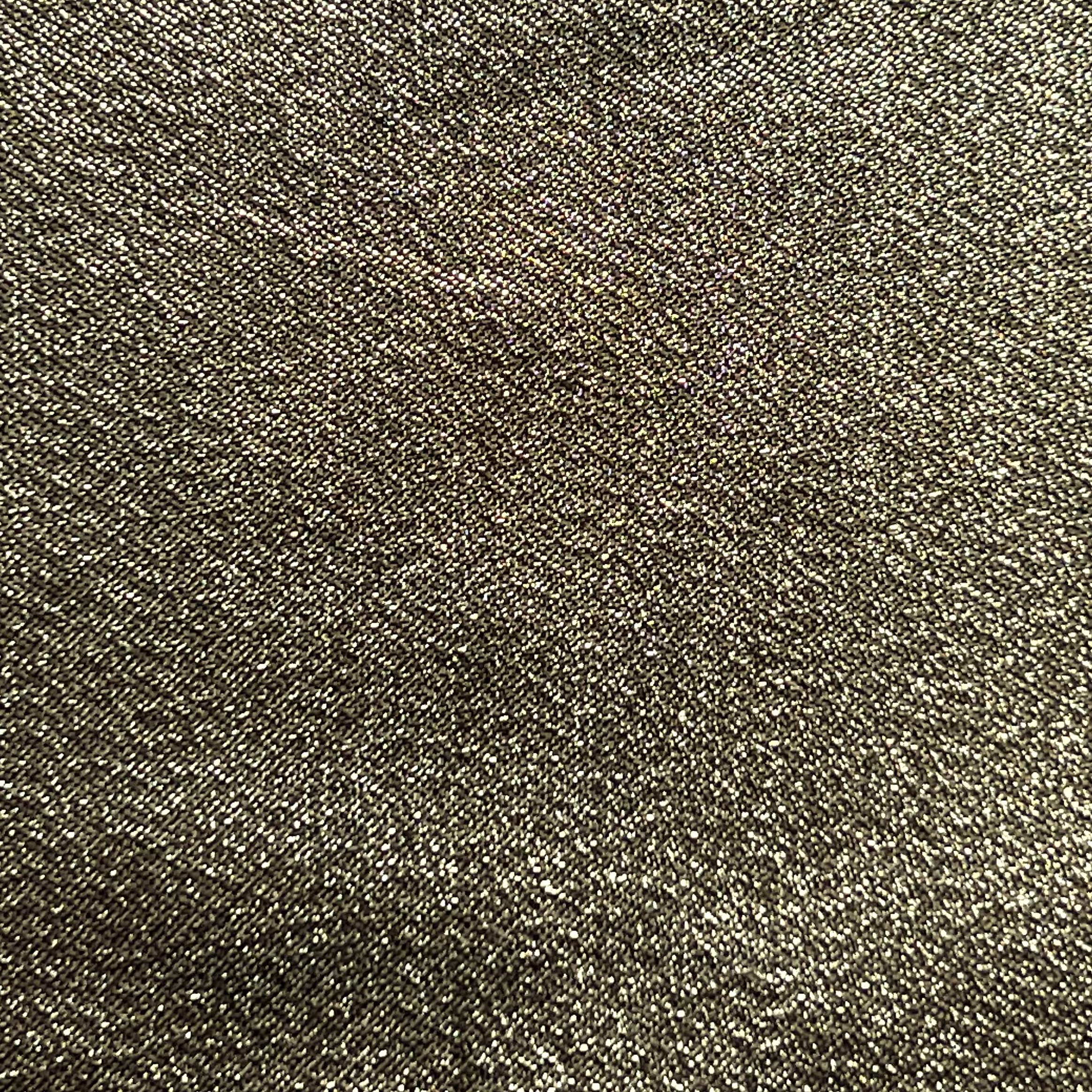 Metallic Fabric Gold Silver Black Luminous Sheen | AE030 AI/16553