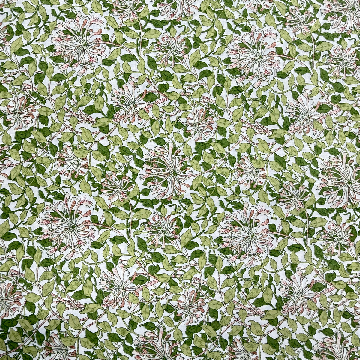 Pima Cotton Lawn Print Green , 140cm Width | PHA113-SI0305/A
