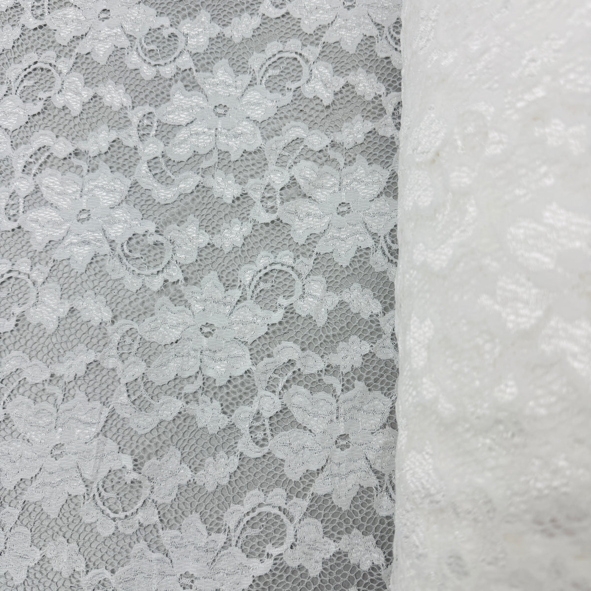 Floral Stretch Lace Fabric, 140cm Width for Dressmaking | SALEXMA