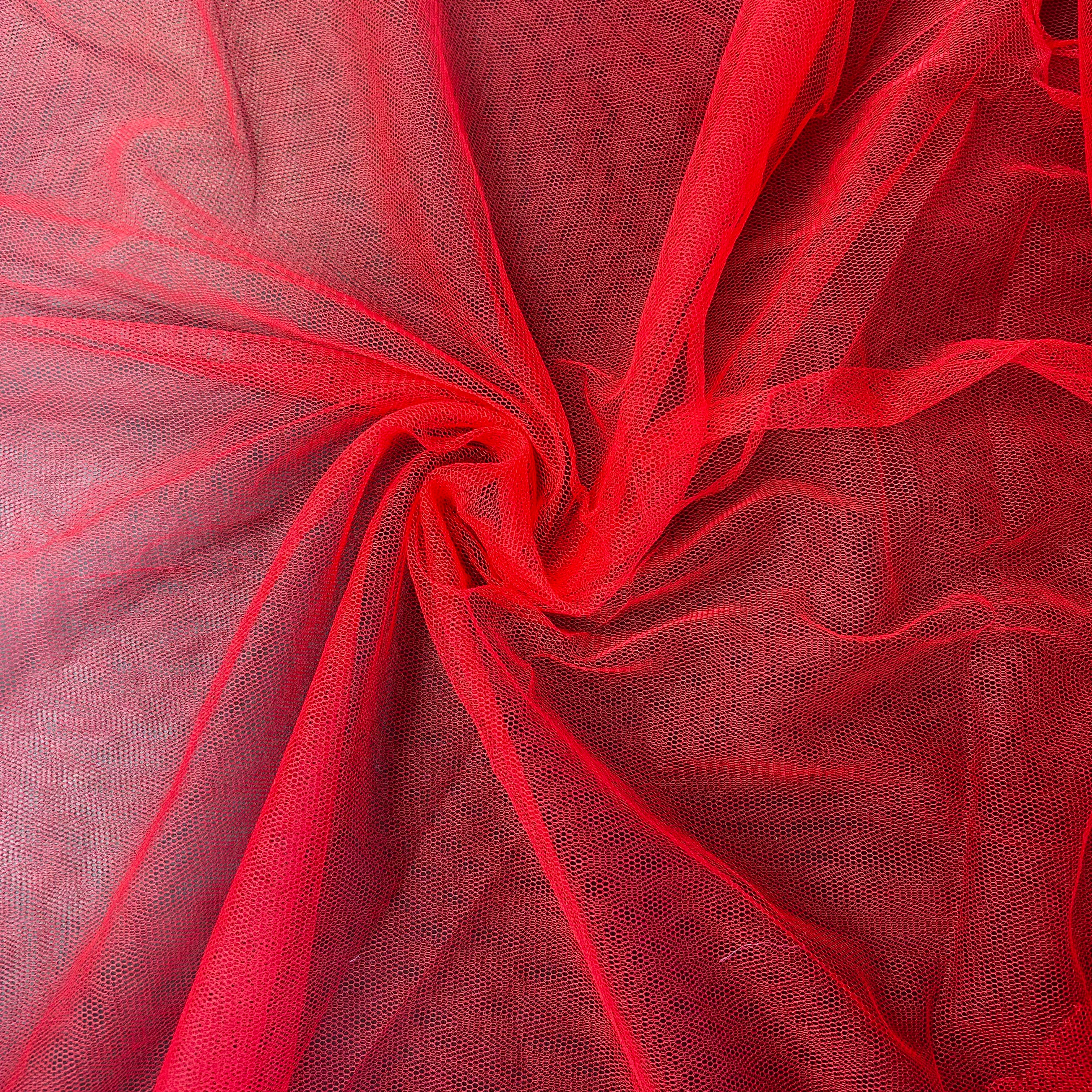 Red Polyester Tulle | SALEXM183