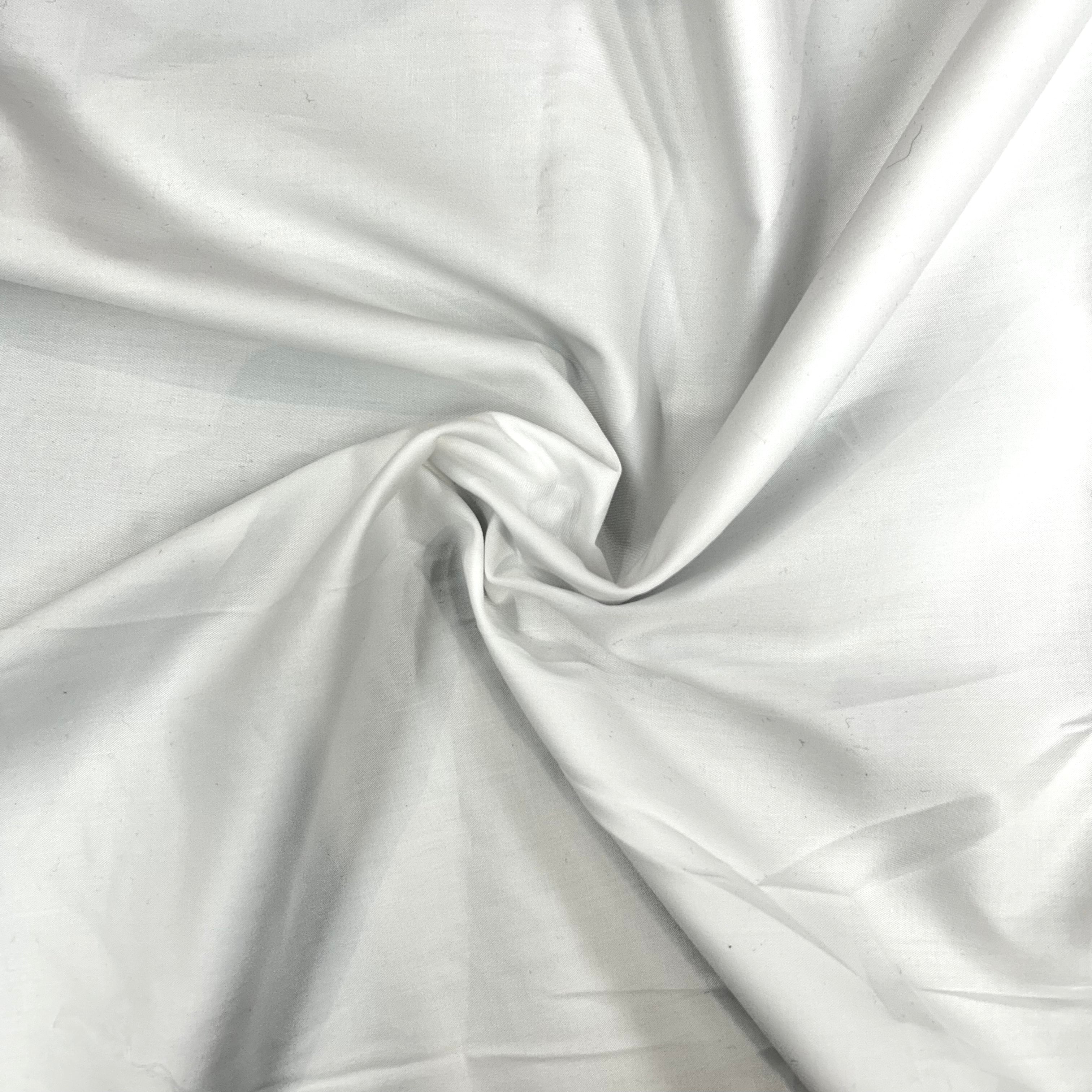 White 100% Cotton Fabric | SALEXML028