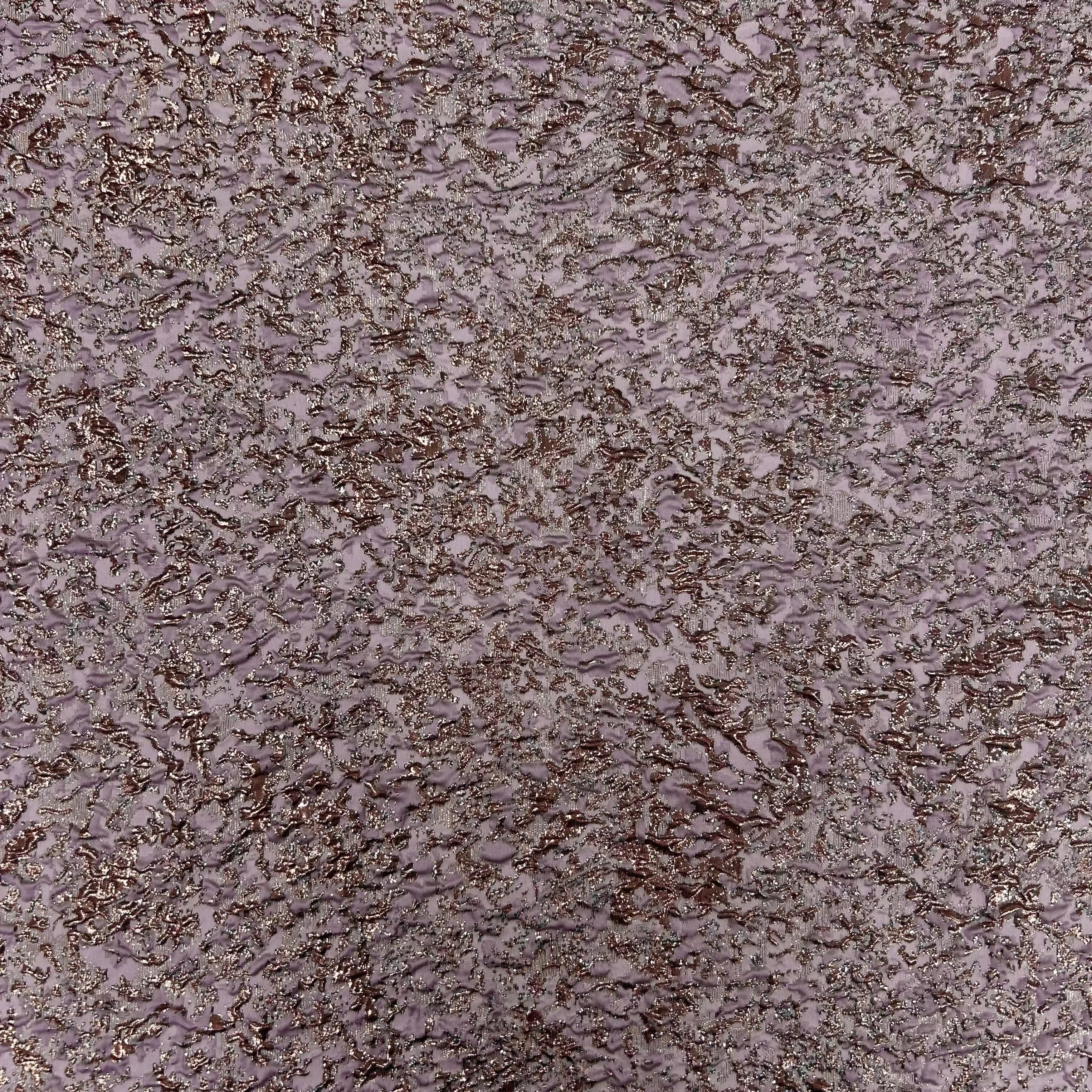 Pink Shimmery Jacquard Textured Apparel Fabric | SALEXML073