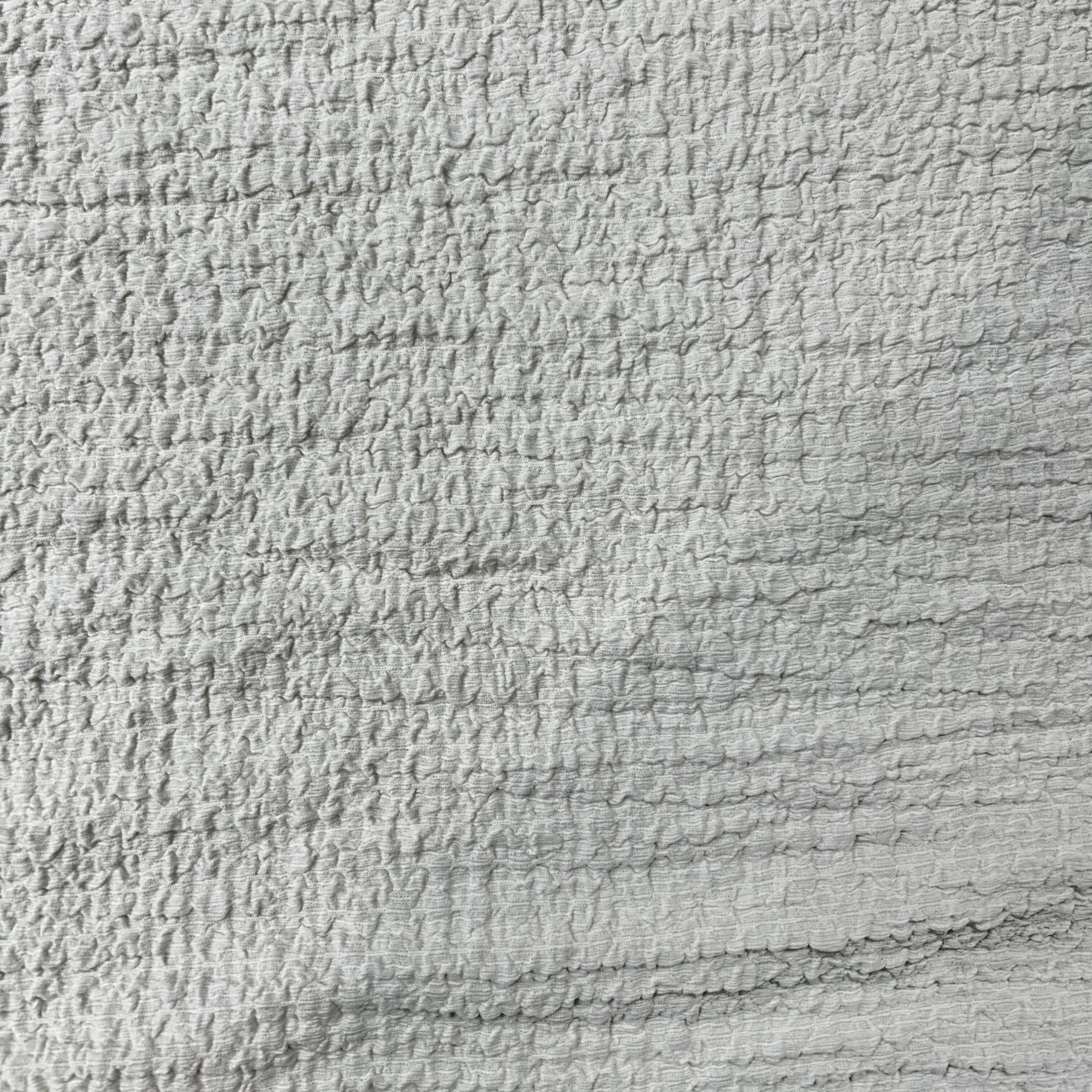 Cream Crinkled Stretch Fabric | SALEXML084