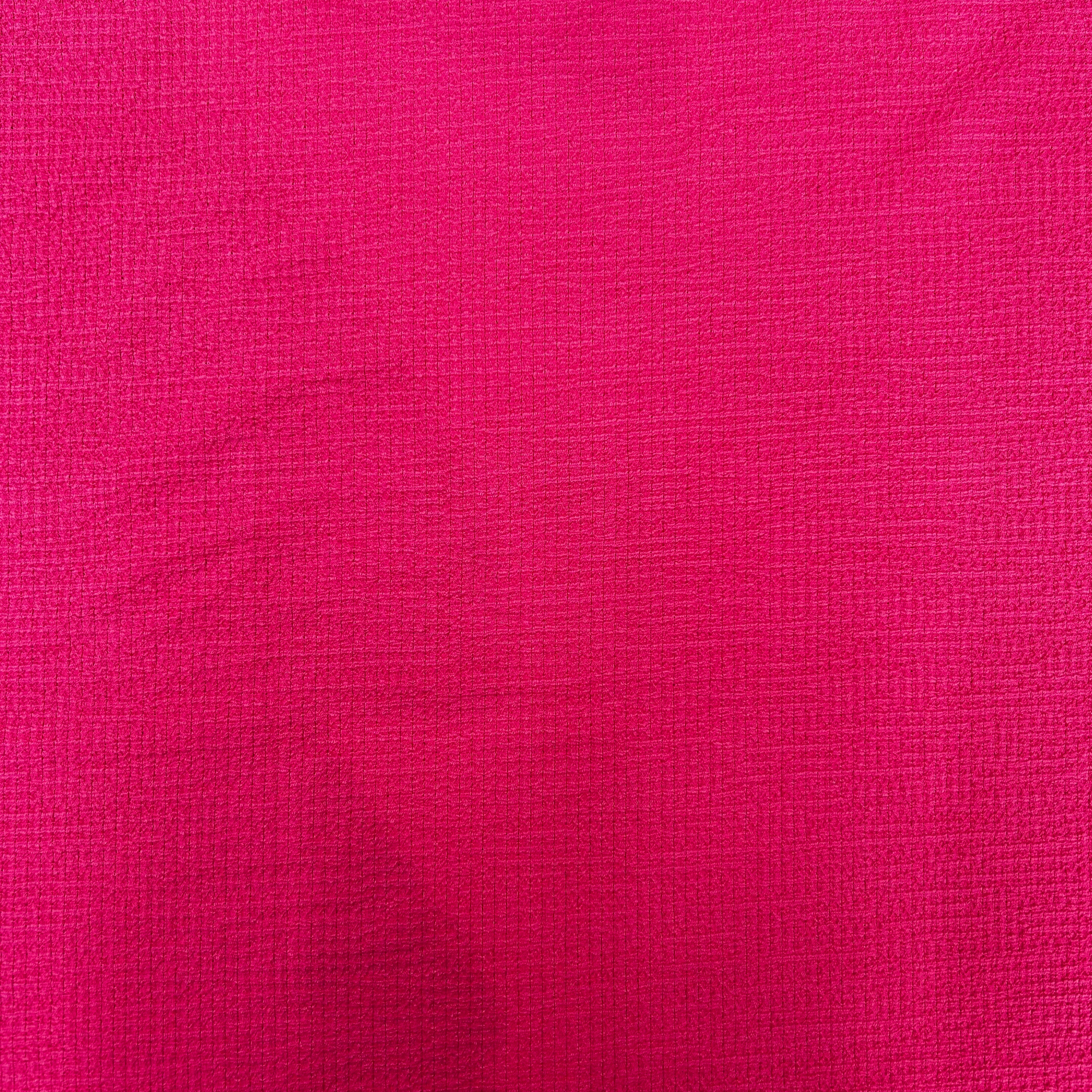 Solid Pink Crinkled Stretch Apparel Fabric | SALEXML086