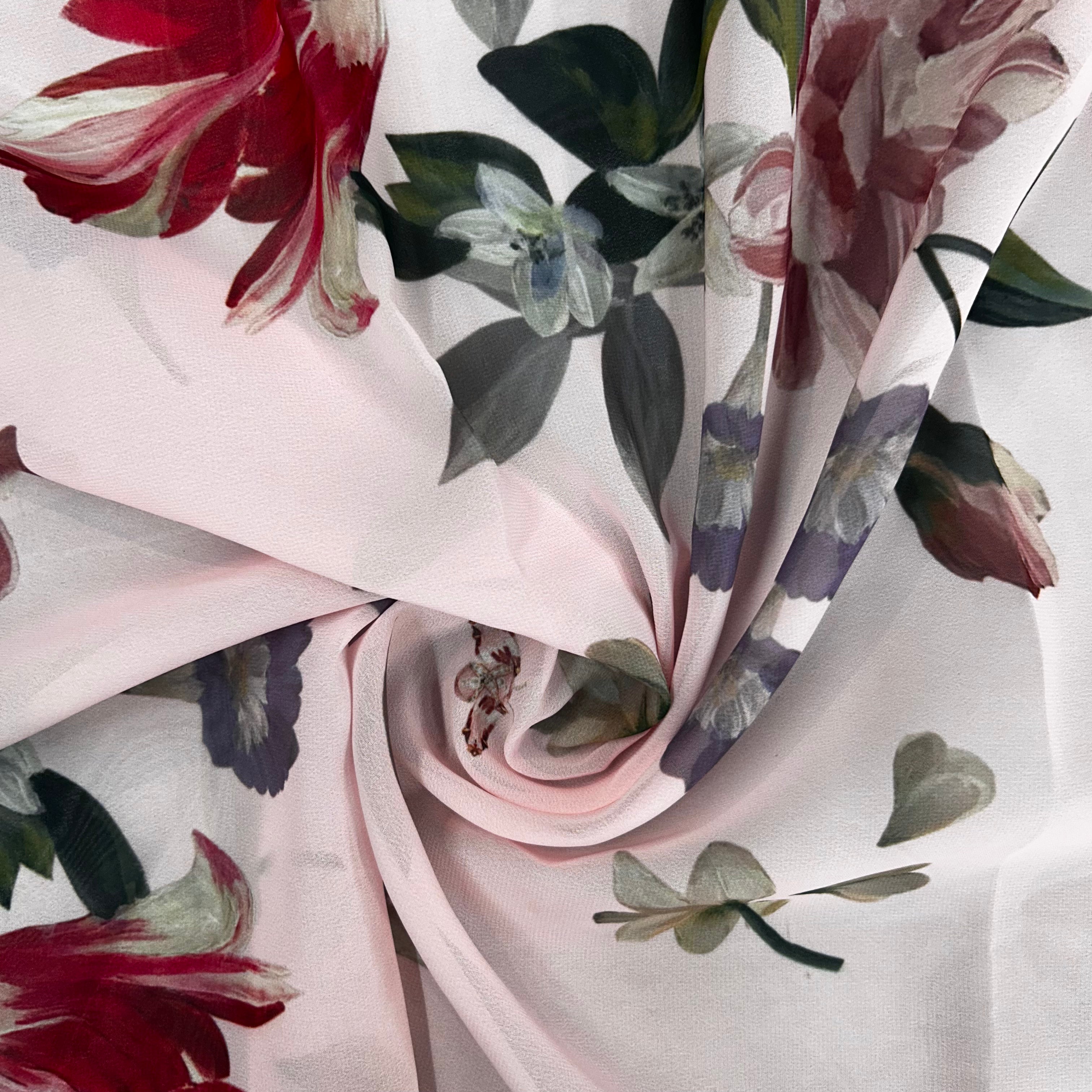 Pink Ted Baker Printed Polyester Chiffon - 1.8m | SALEXML103