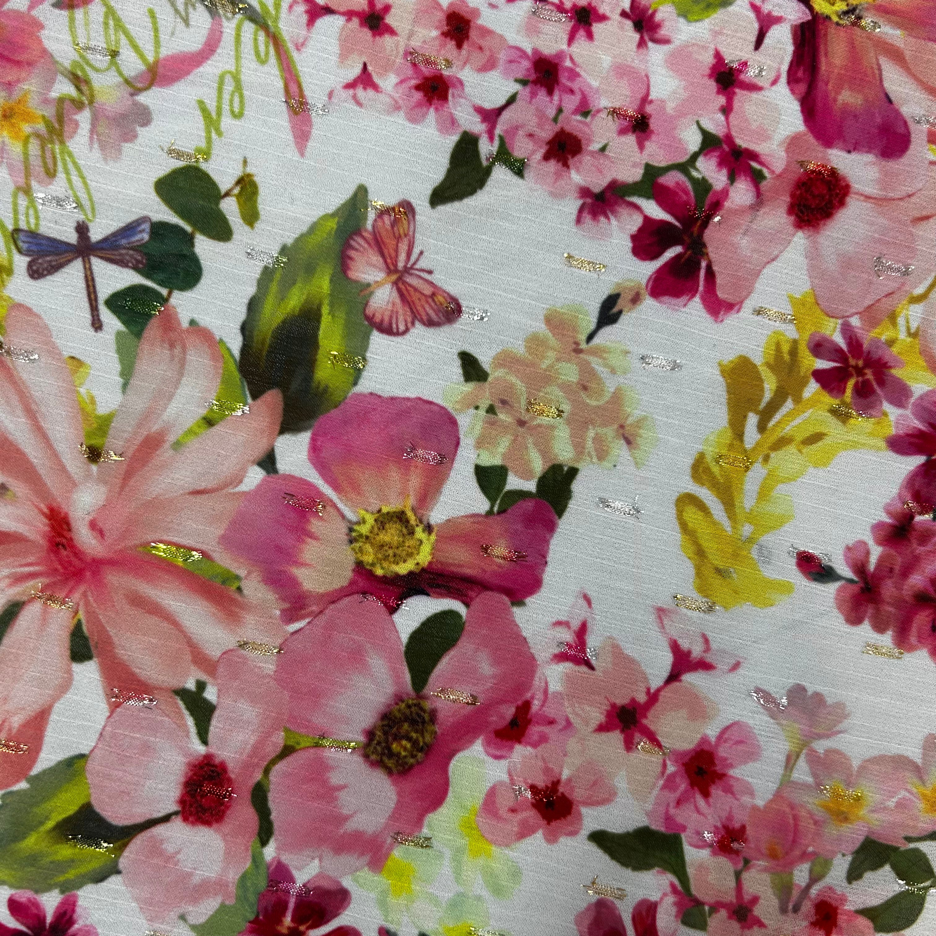 Floral Printed Polyester Chiffon - 1.9m | SALEXML121