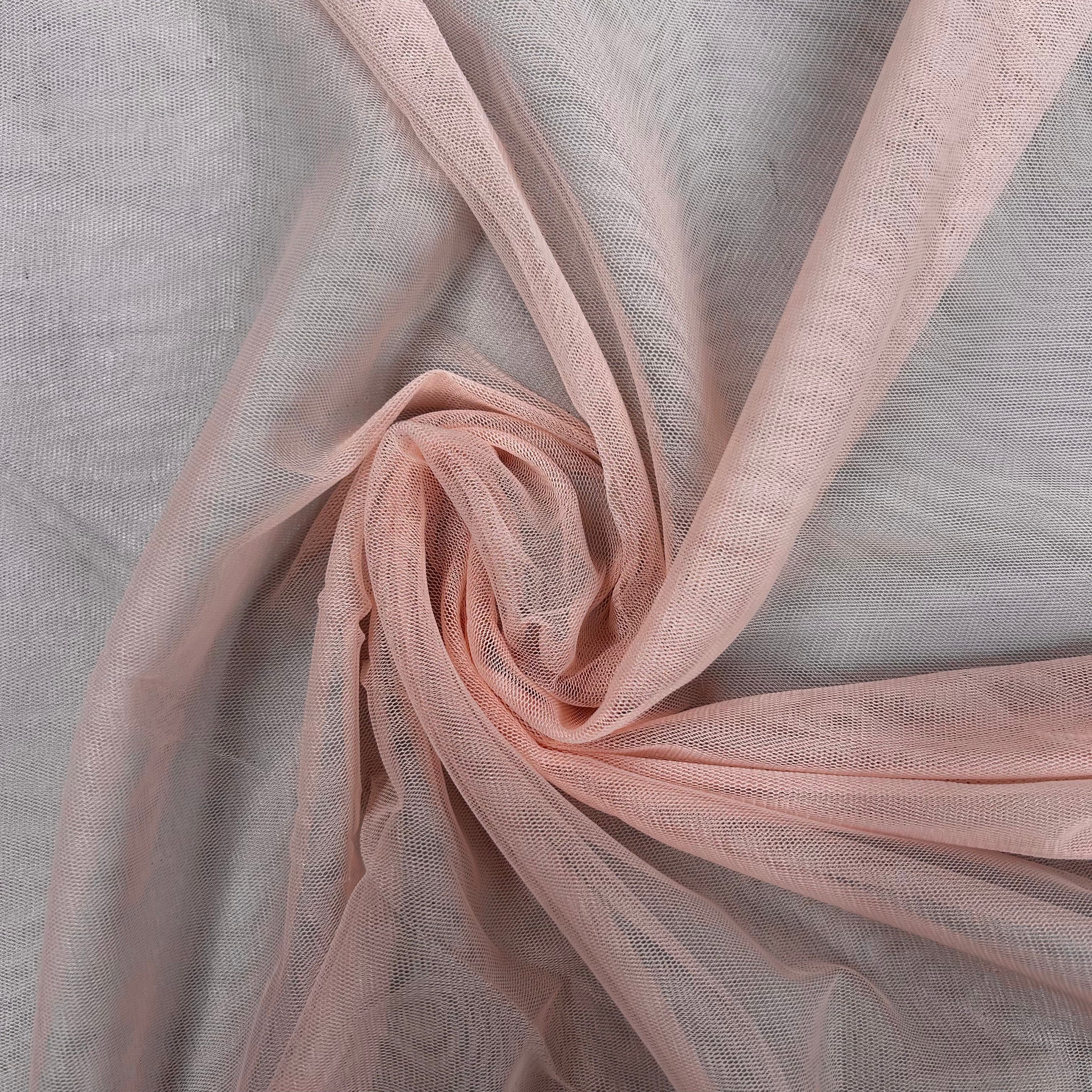 Peach Tulle Fabric Soft Mesh for Dressmaking | SALEXML124