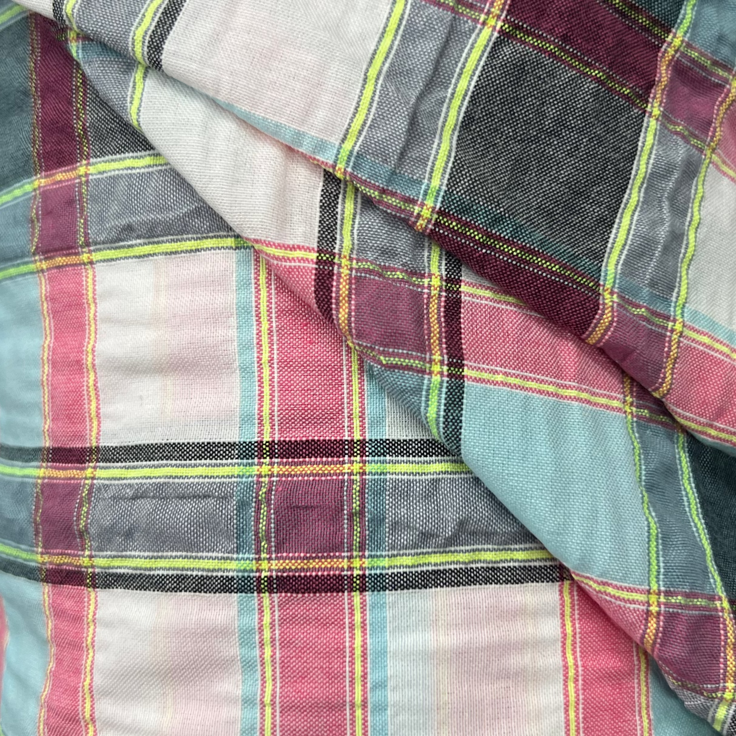 Checkered Cotton Fabric RX137