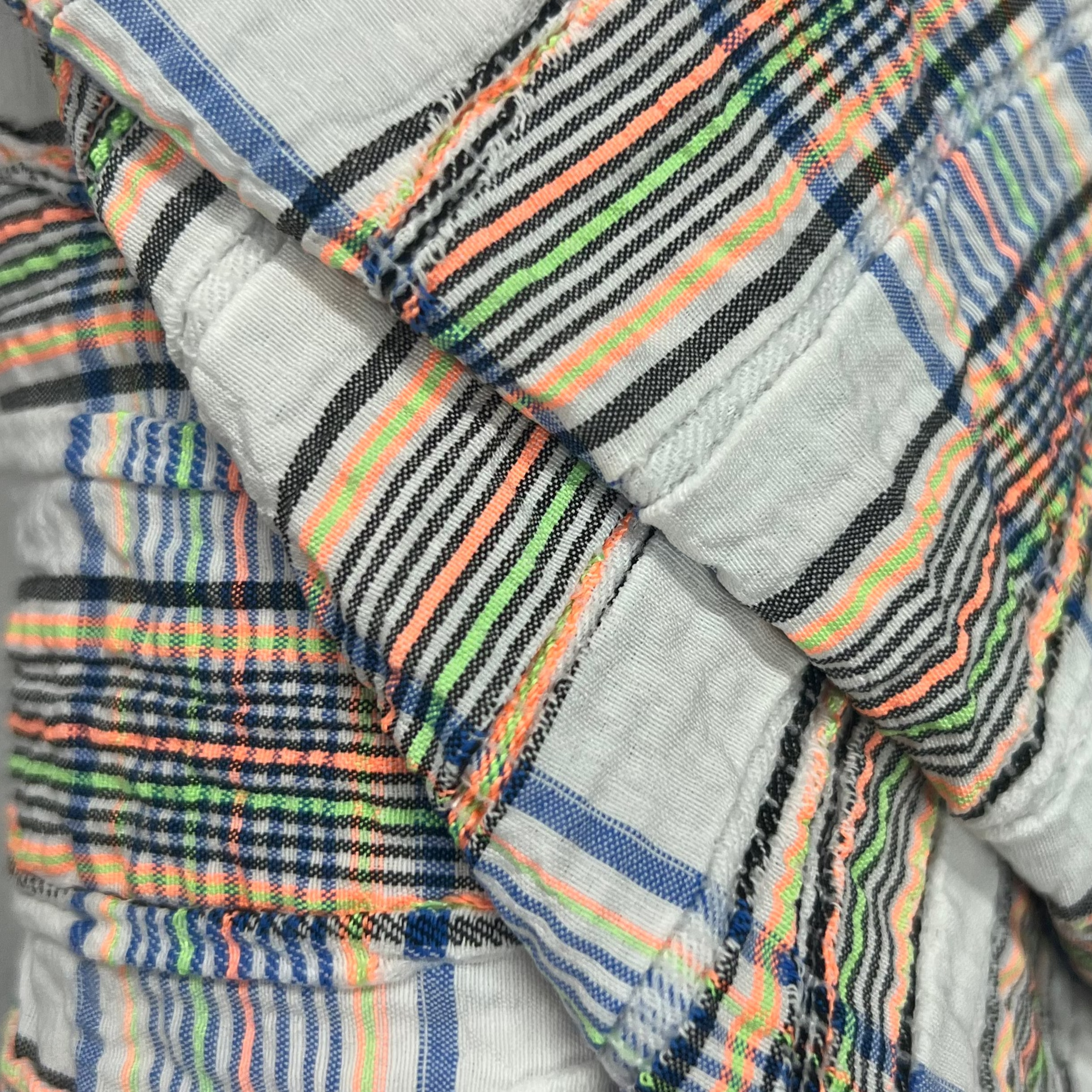 Checkered Stretch Cotton Fabric RX150