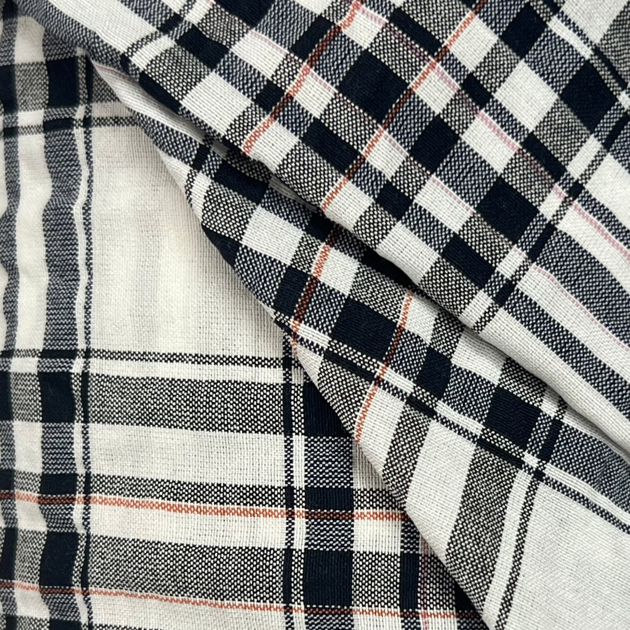 Checkered Cotton Fabric RX166