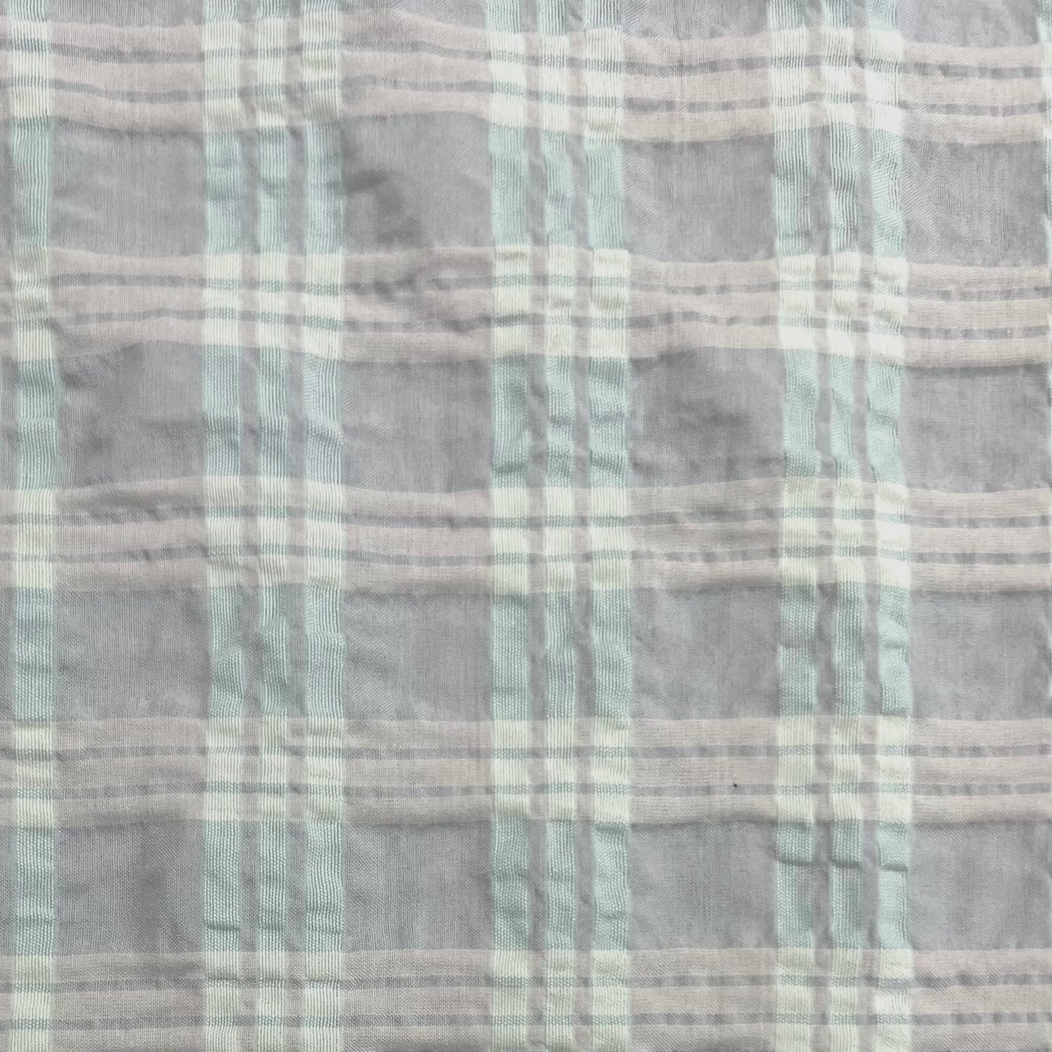 Checkered Cotton Seersucker RX176