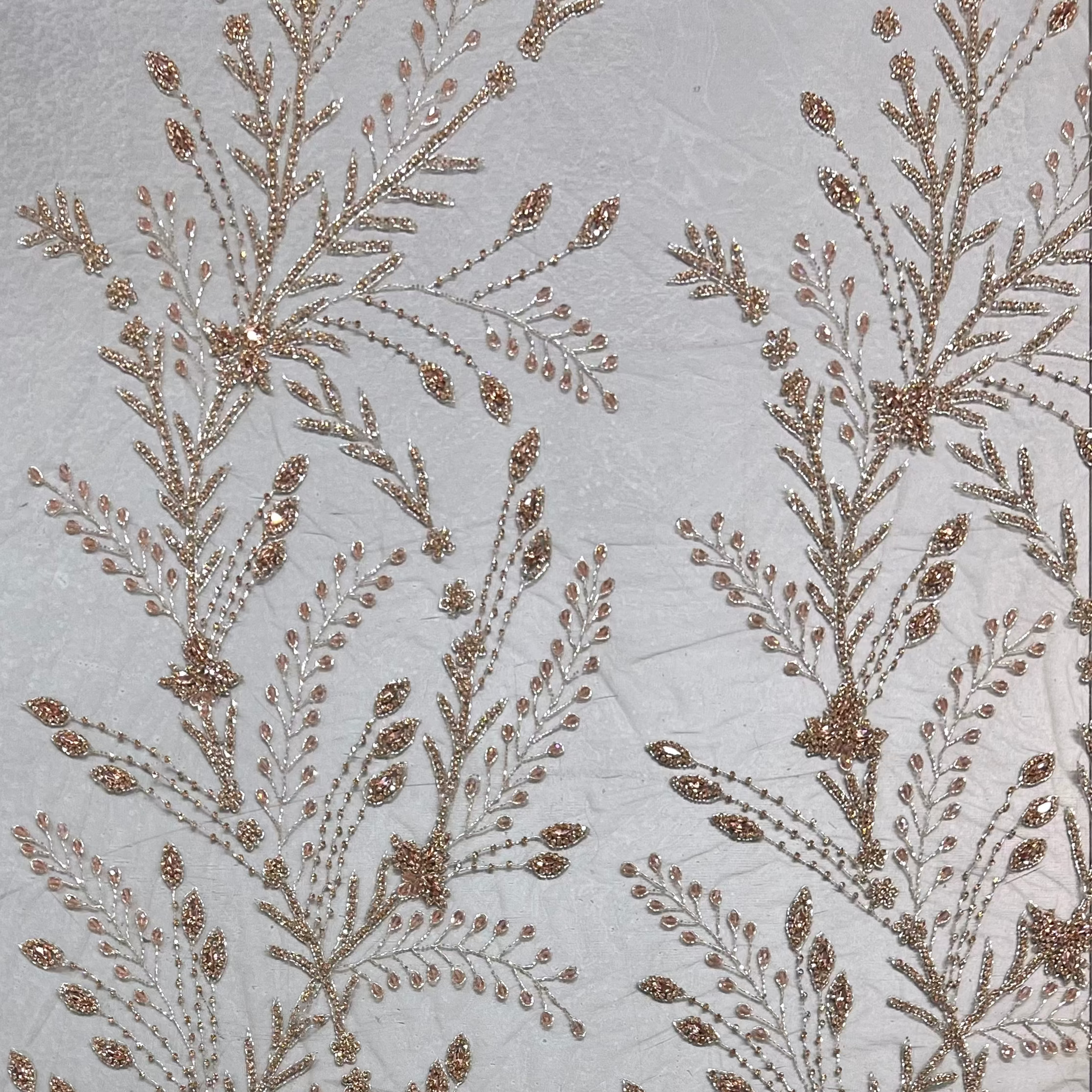 Hand Beaded/Embroidered Tulle PA007 R-33426