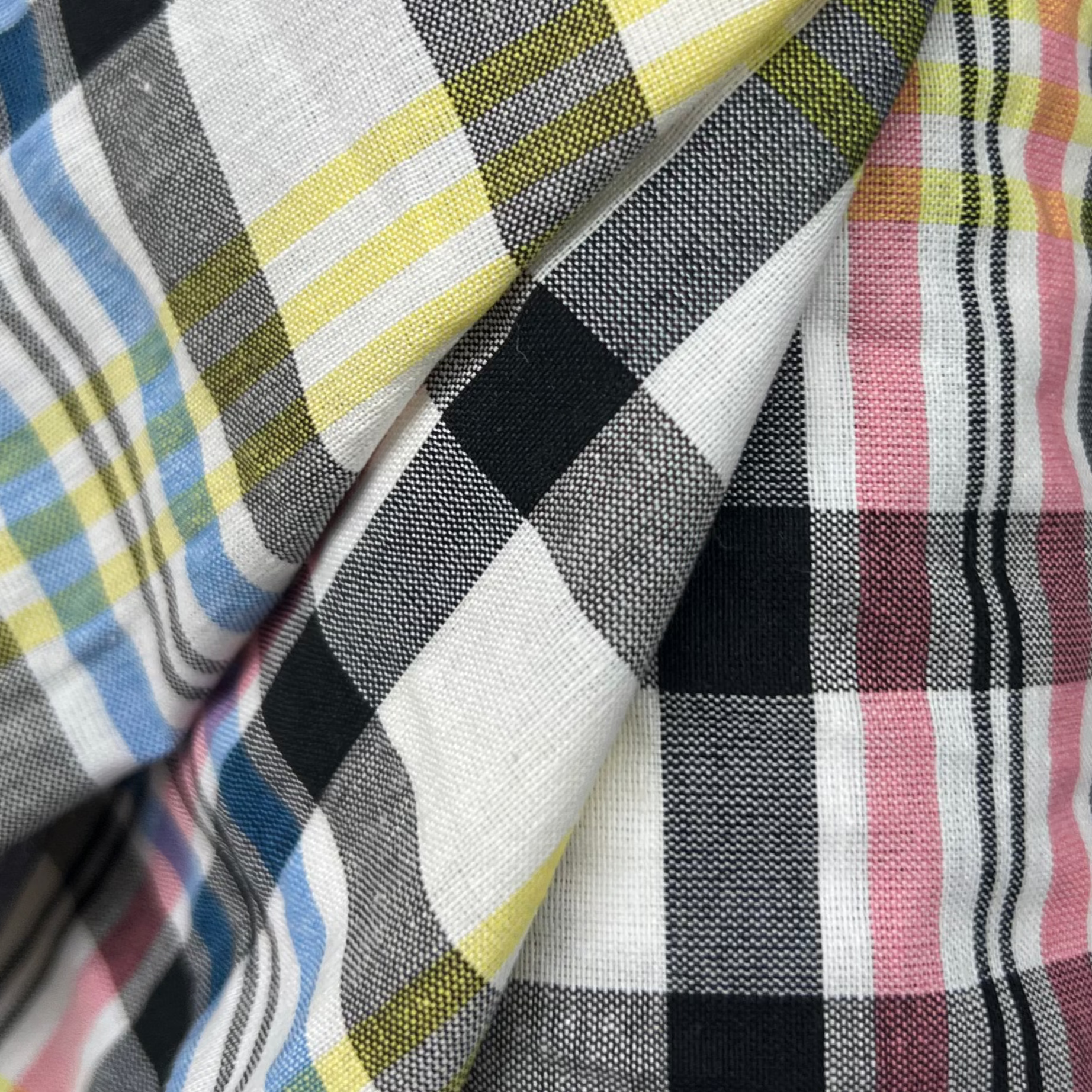 Checkered Cotton Fabric RX180
