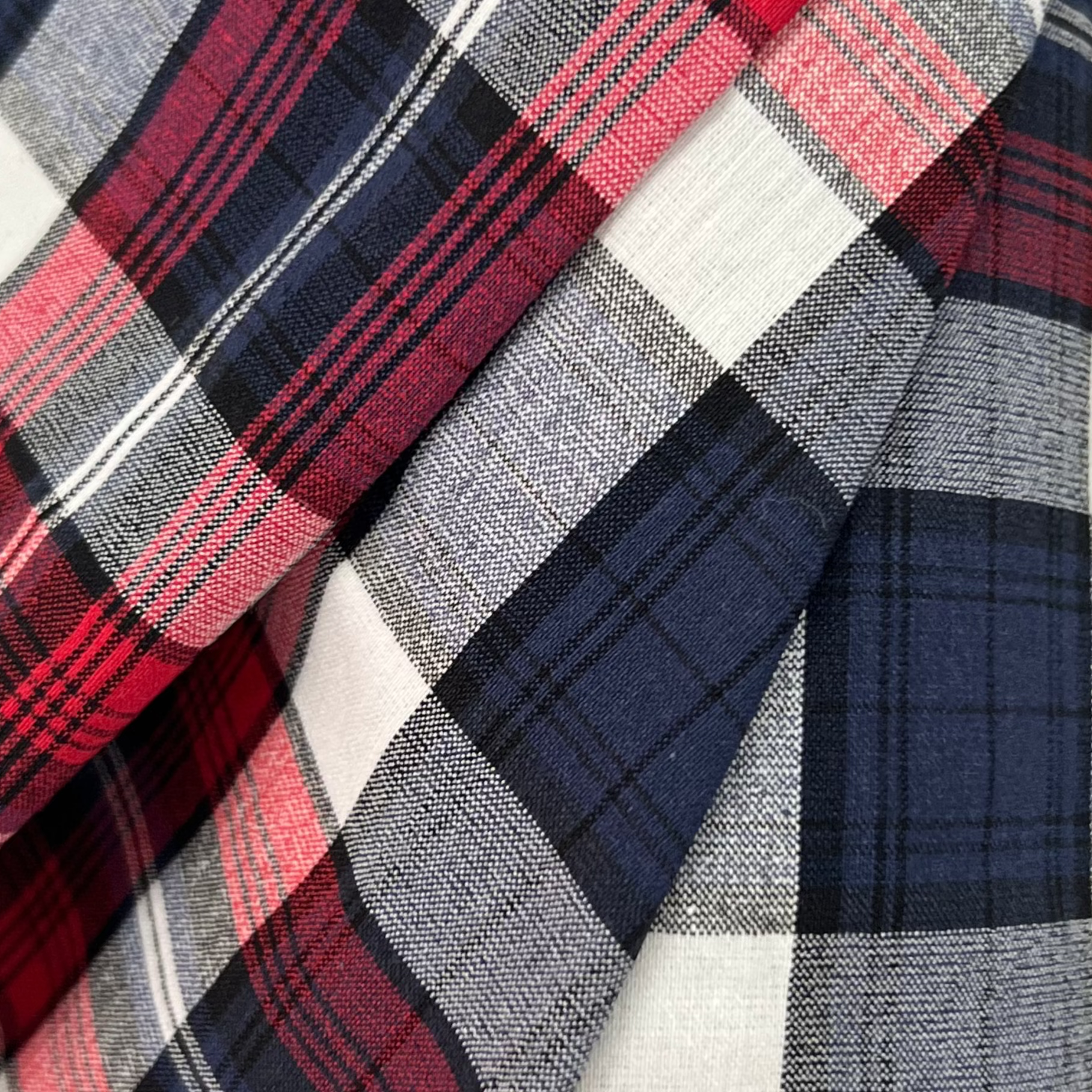 Checkered Cotton Fabric RX186