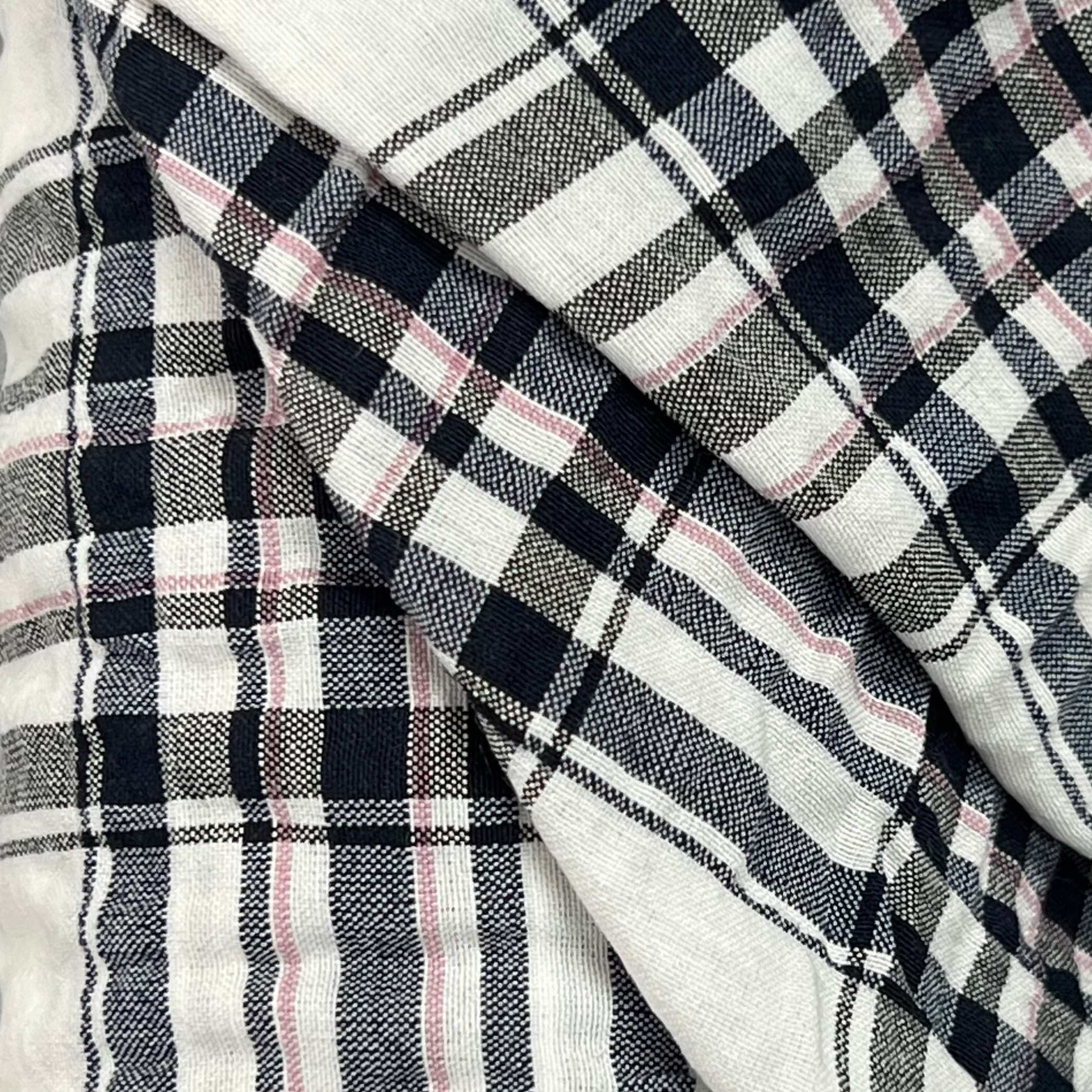 Checkered Cotton Fabric RX187