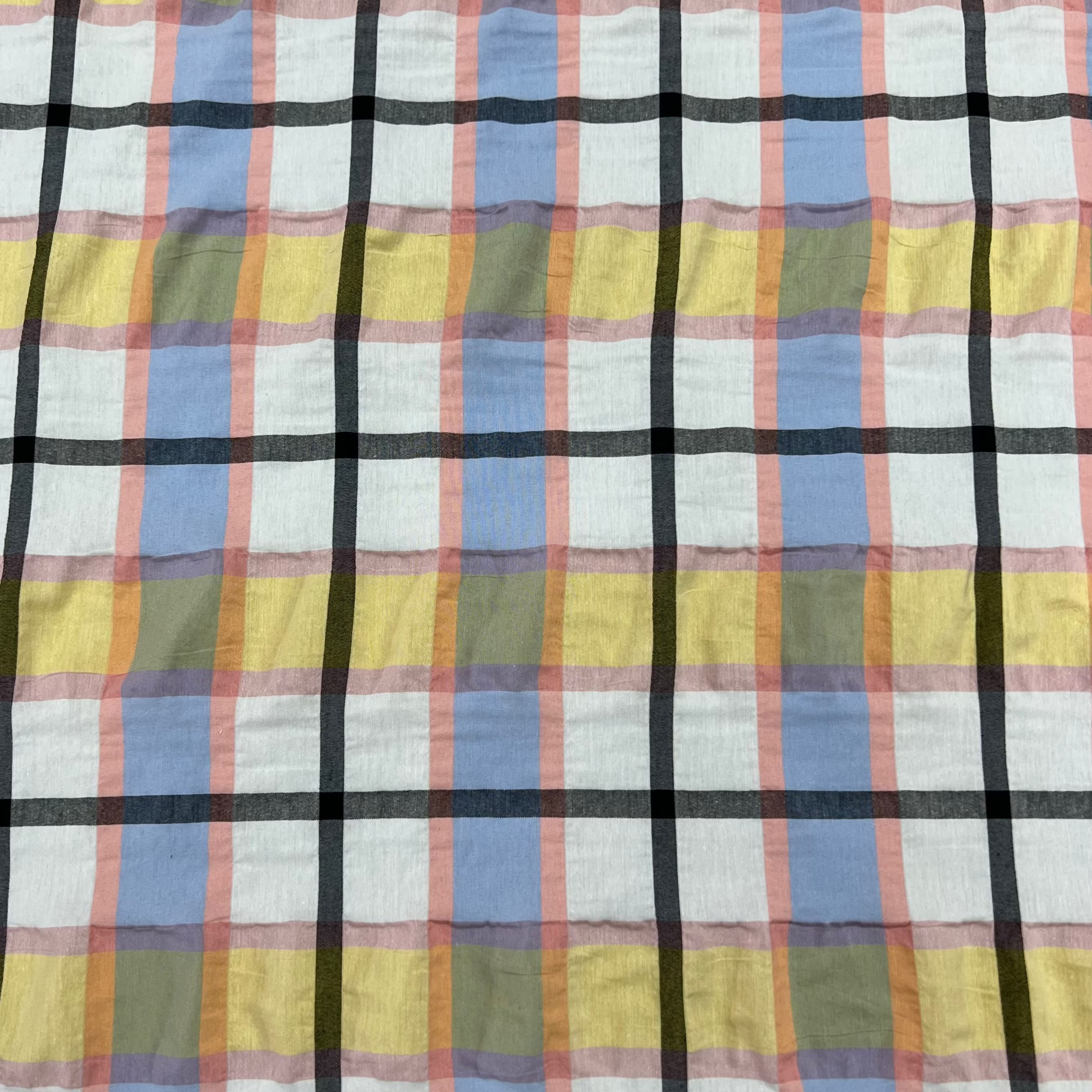 Checkered Cotton Fabric RX188