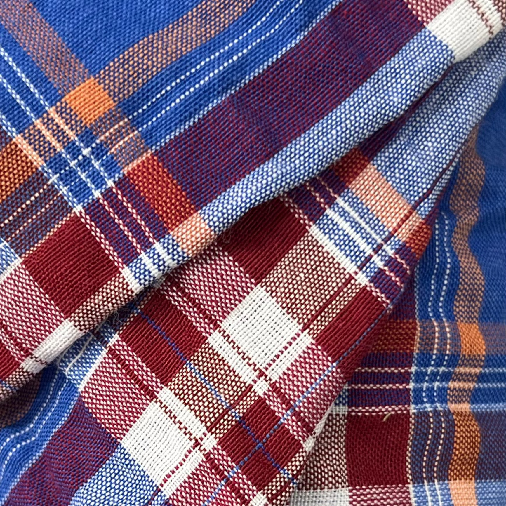 Checkered Cotton Fabric RX192