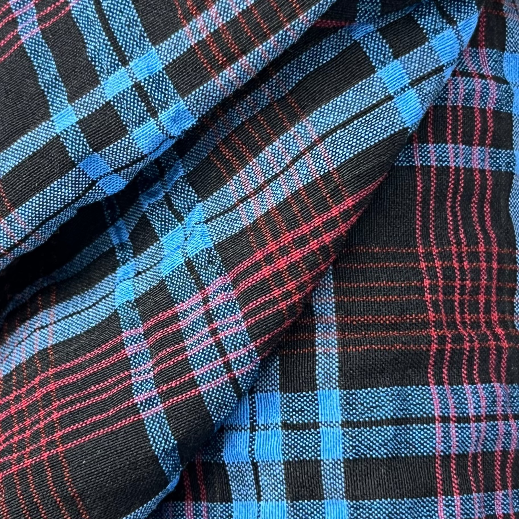 Checkered Cotton Fabric RX194