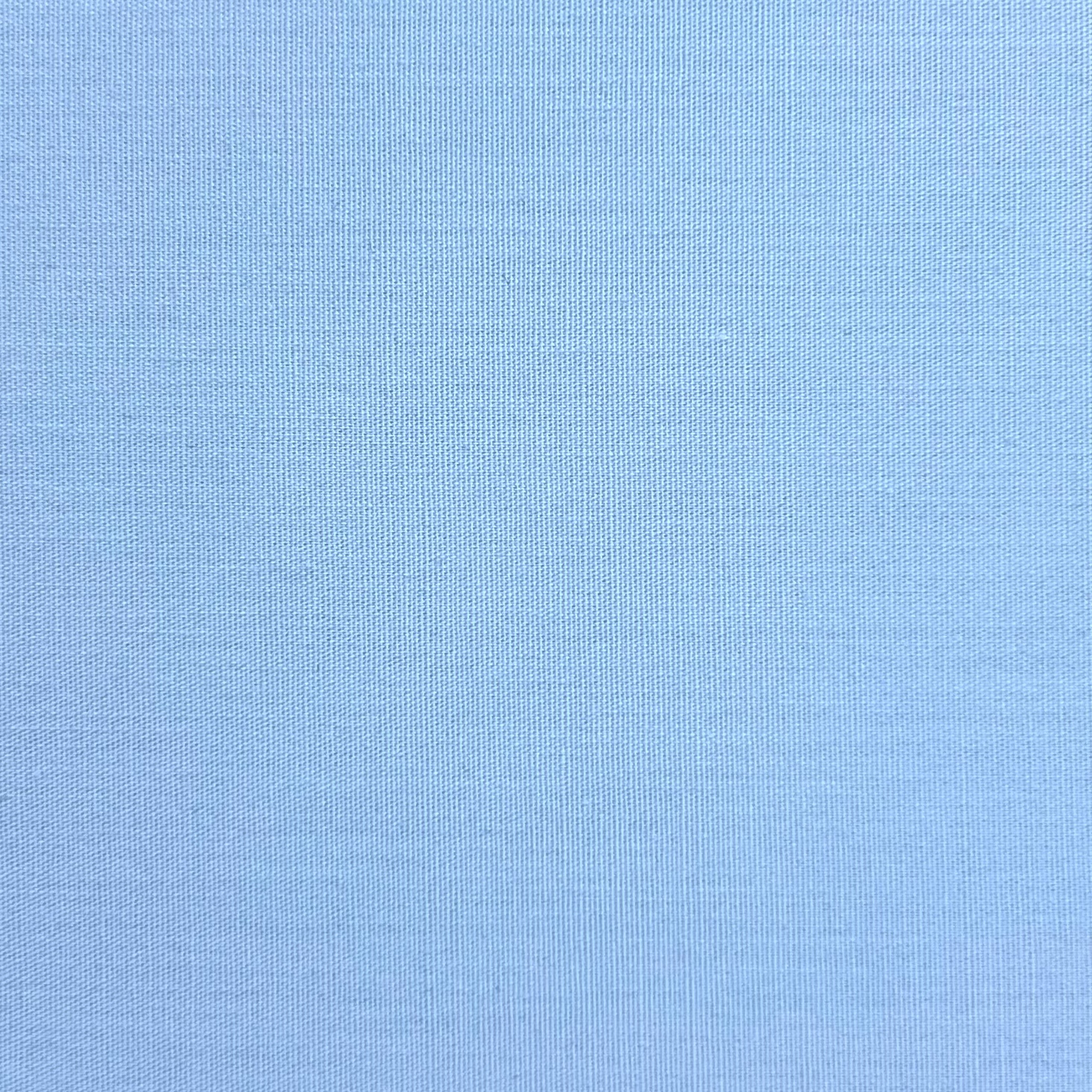 Light blue cotton poplin fabric with a visible weave texture.