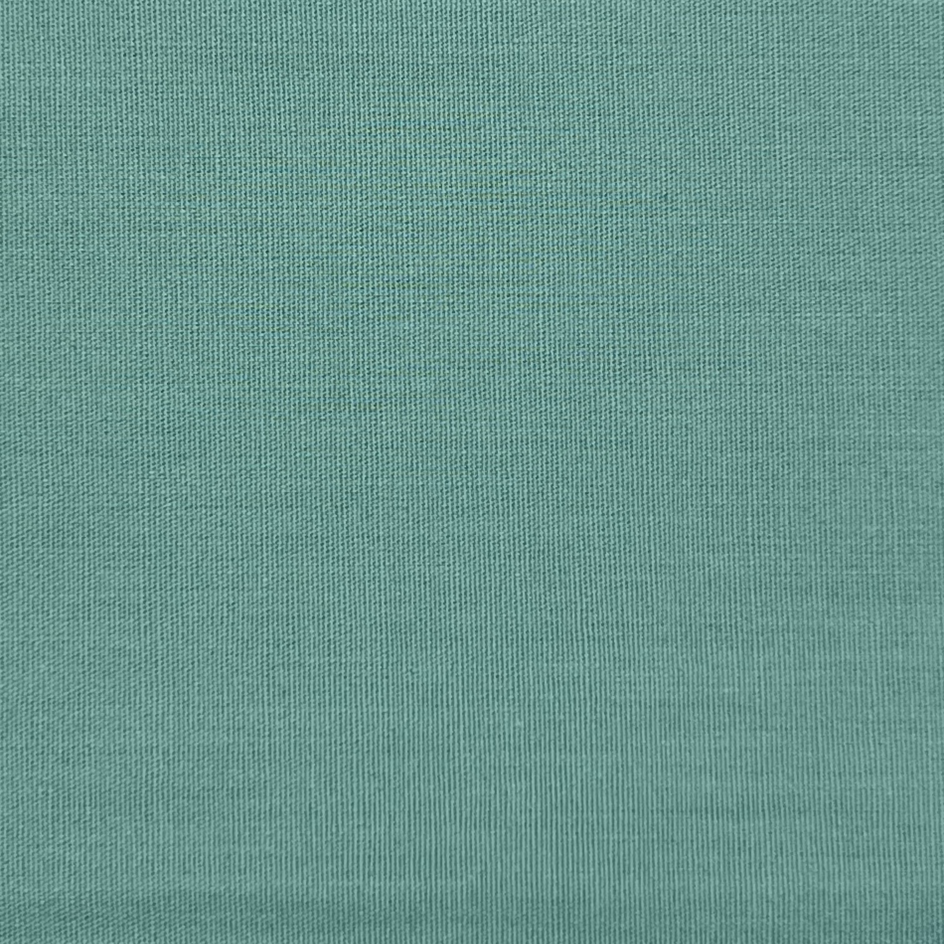 A teal cotton poplin fabric with a visible weave.