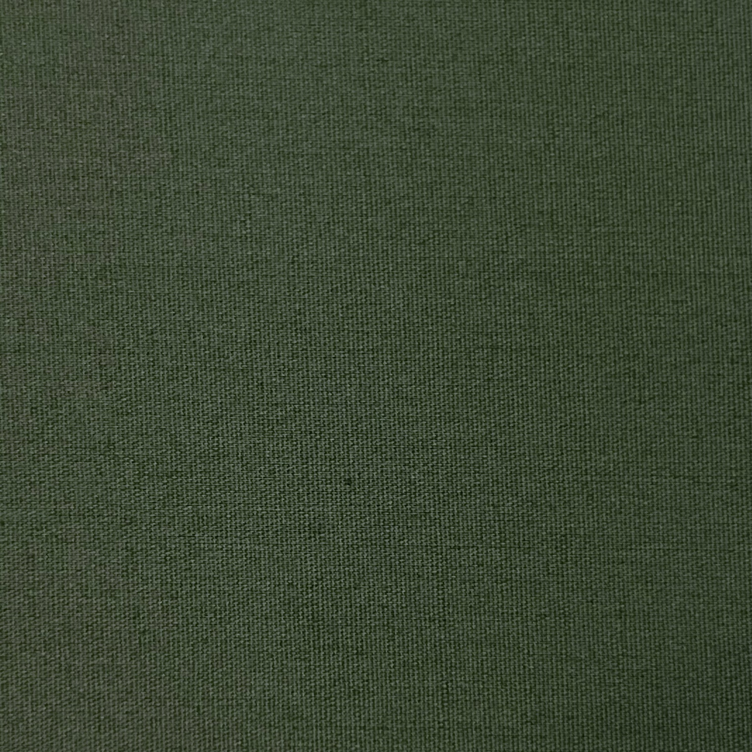 Dark green cotton poplin fabric with a visible weave texture.