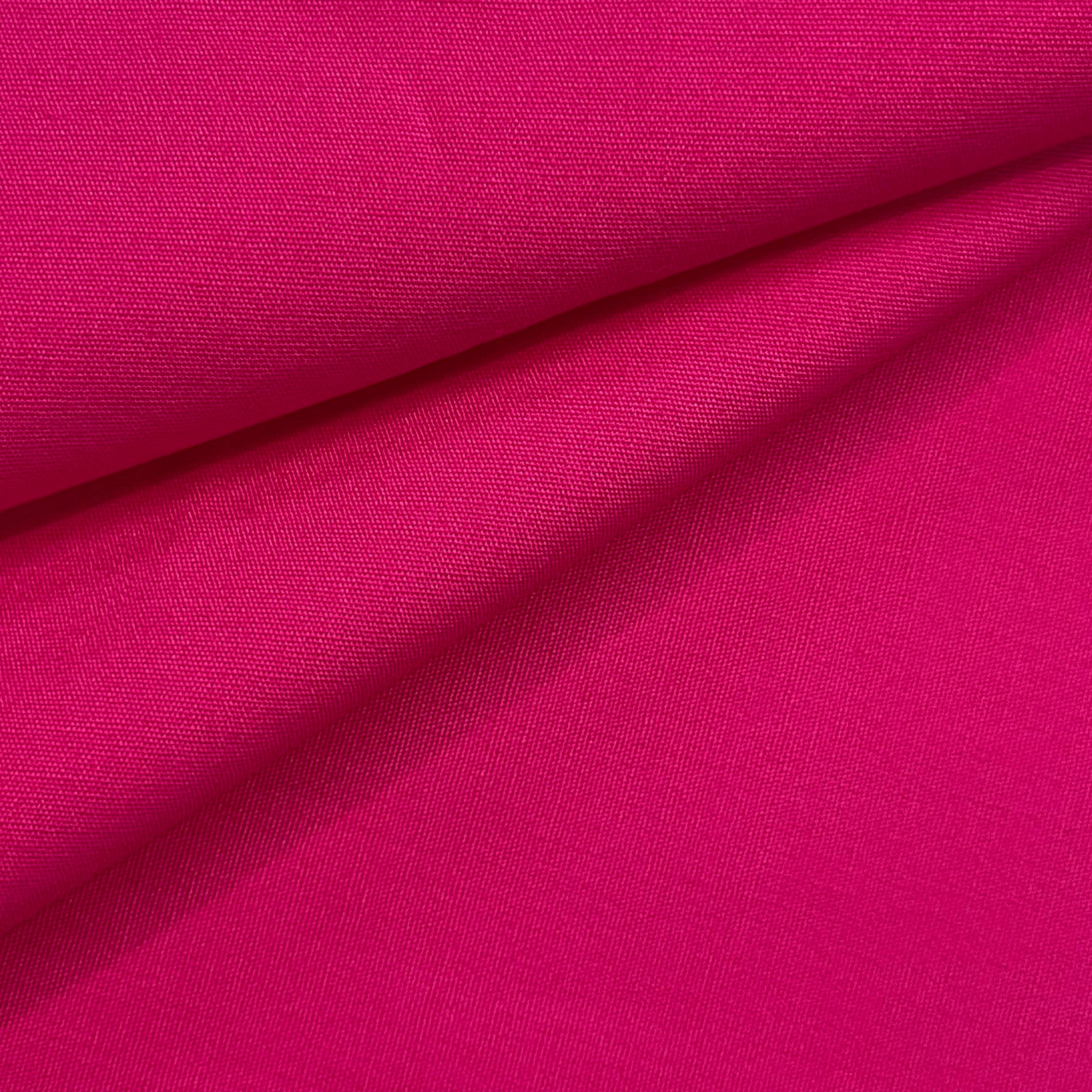 A bright pink cotton poplin fabric with a visible weave.