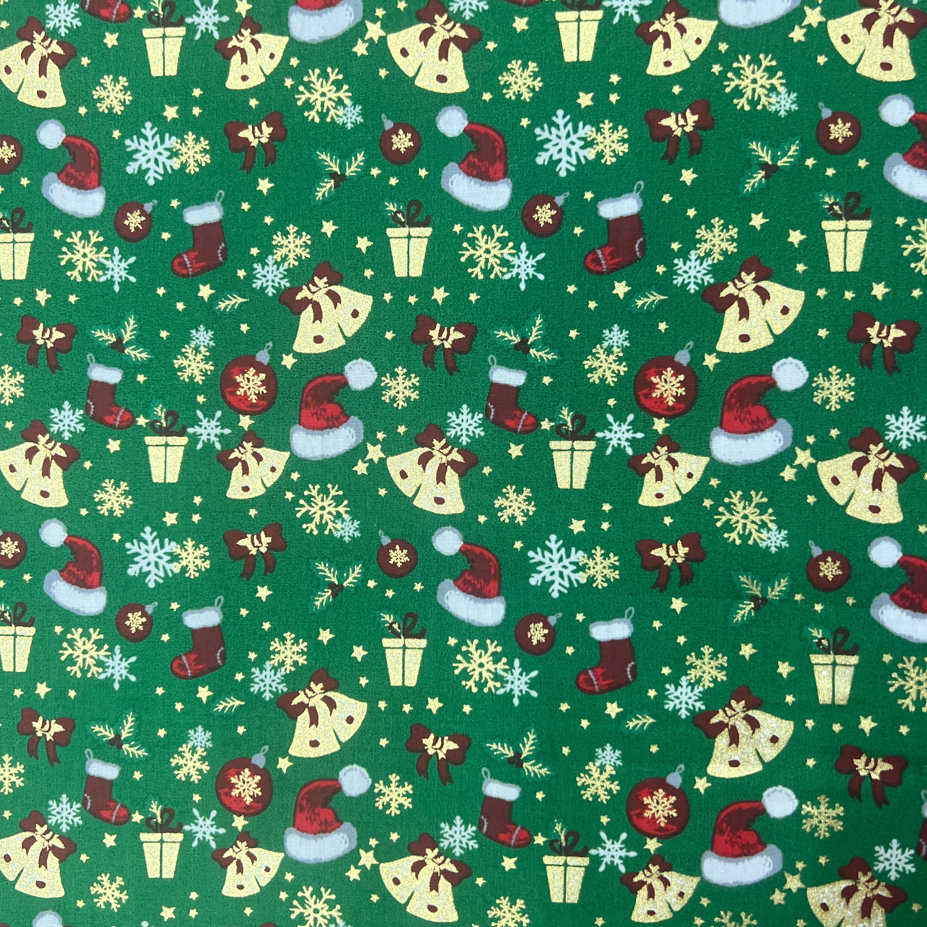 100% Cotton Poplin Printed Christmas Fabric NB074 22705 | Galedi Fabrics