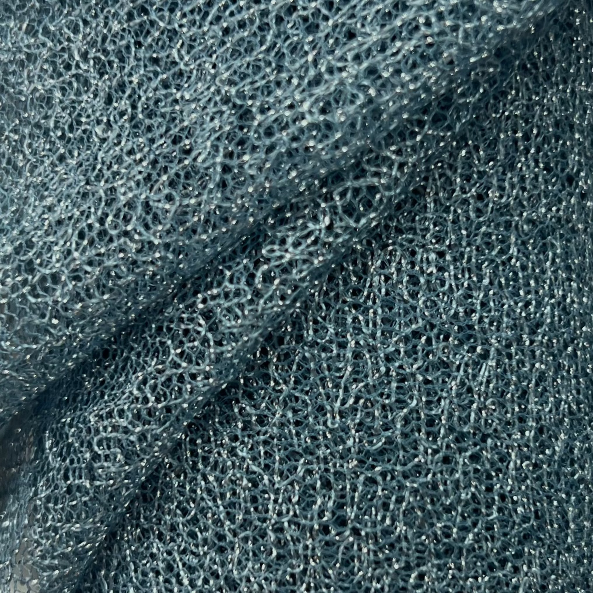 Metallic Mesh Fabric Durable Shimmering Textile | AE021 AI/9514
