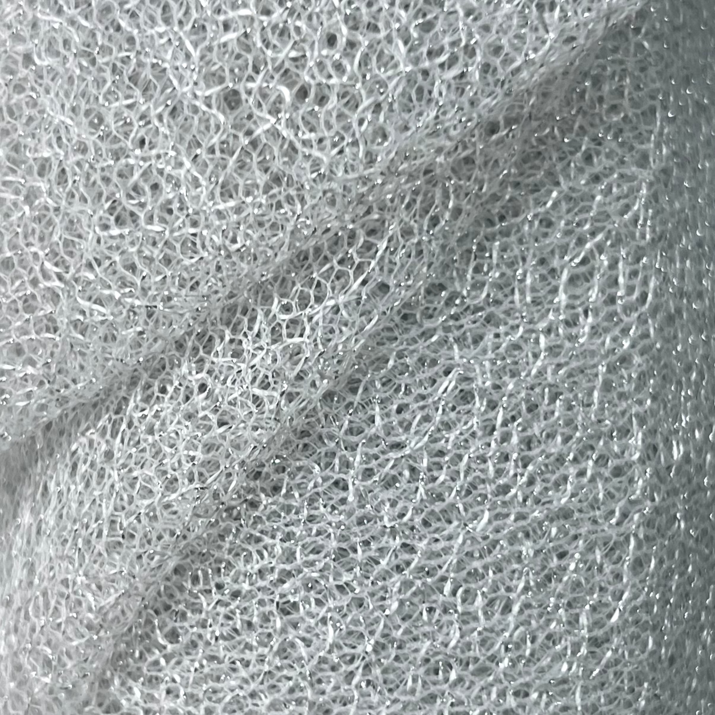 Metallic Mesh Fabric Durable Shimmering Textile | AE021 AI/9514