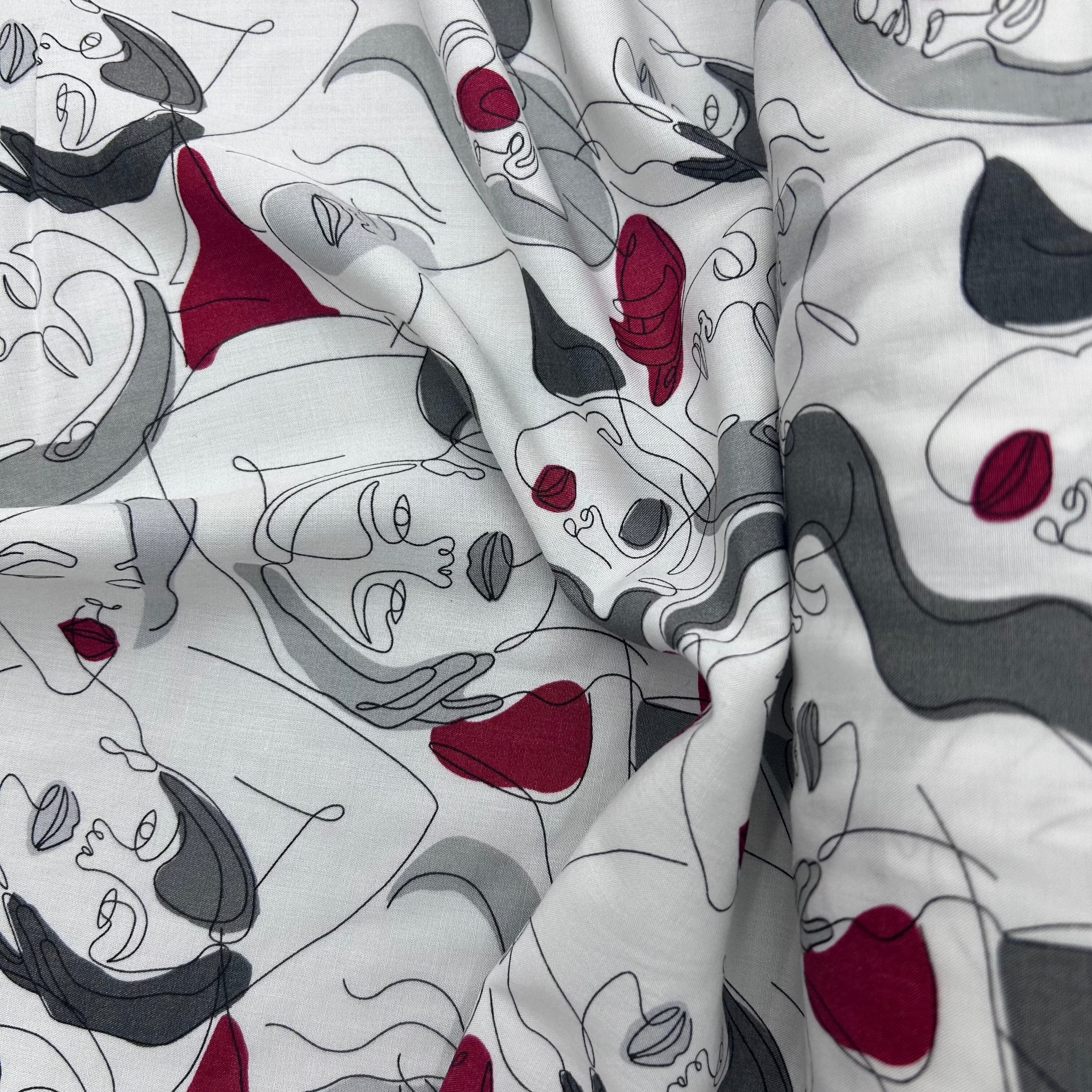 Ananda Viscose Print White PH008 ANA026/C