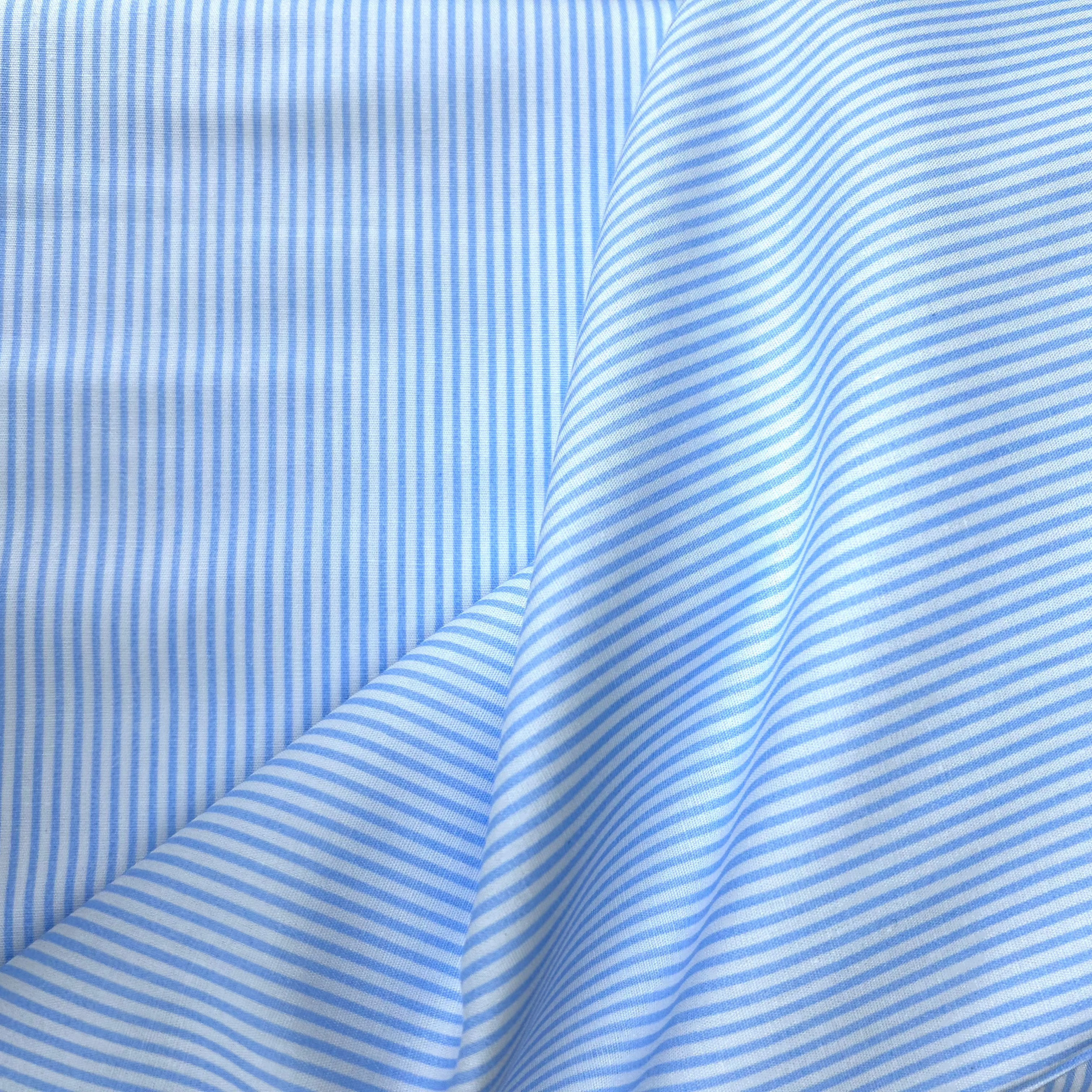 Cotton Poplin Printed Dense Stripes NB008 05578