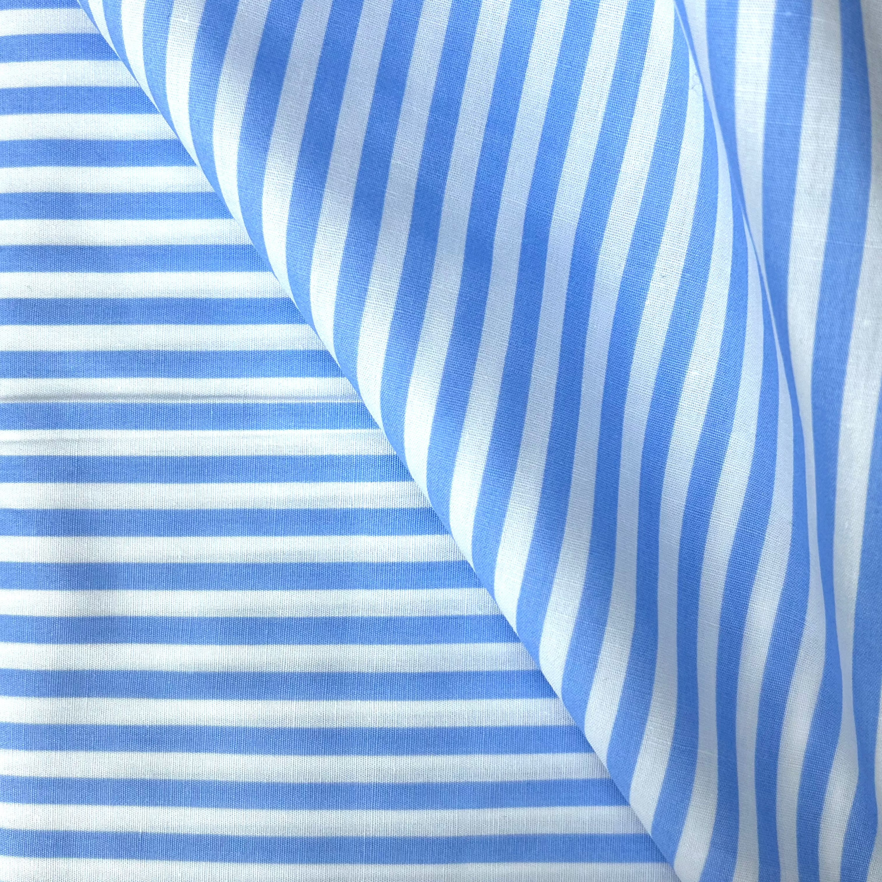 Cotton Poplin Printed Stripes NB007 5574