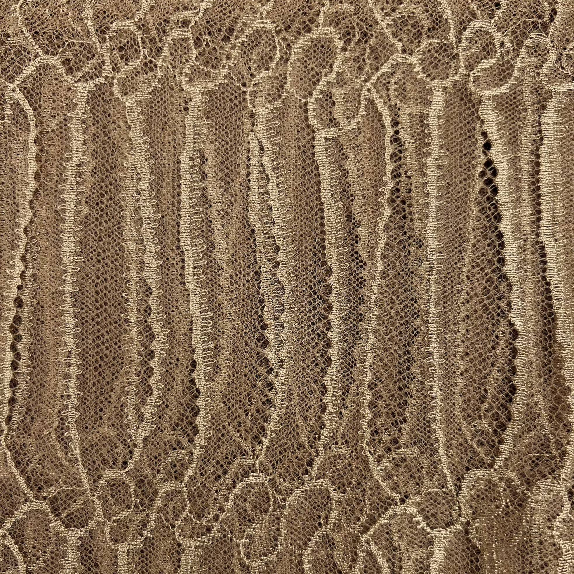 Stripe Design Lace Fabric SOL007