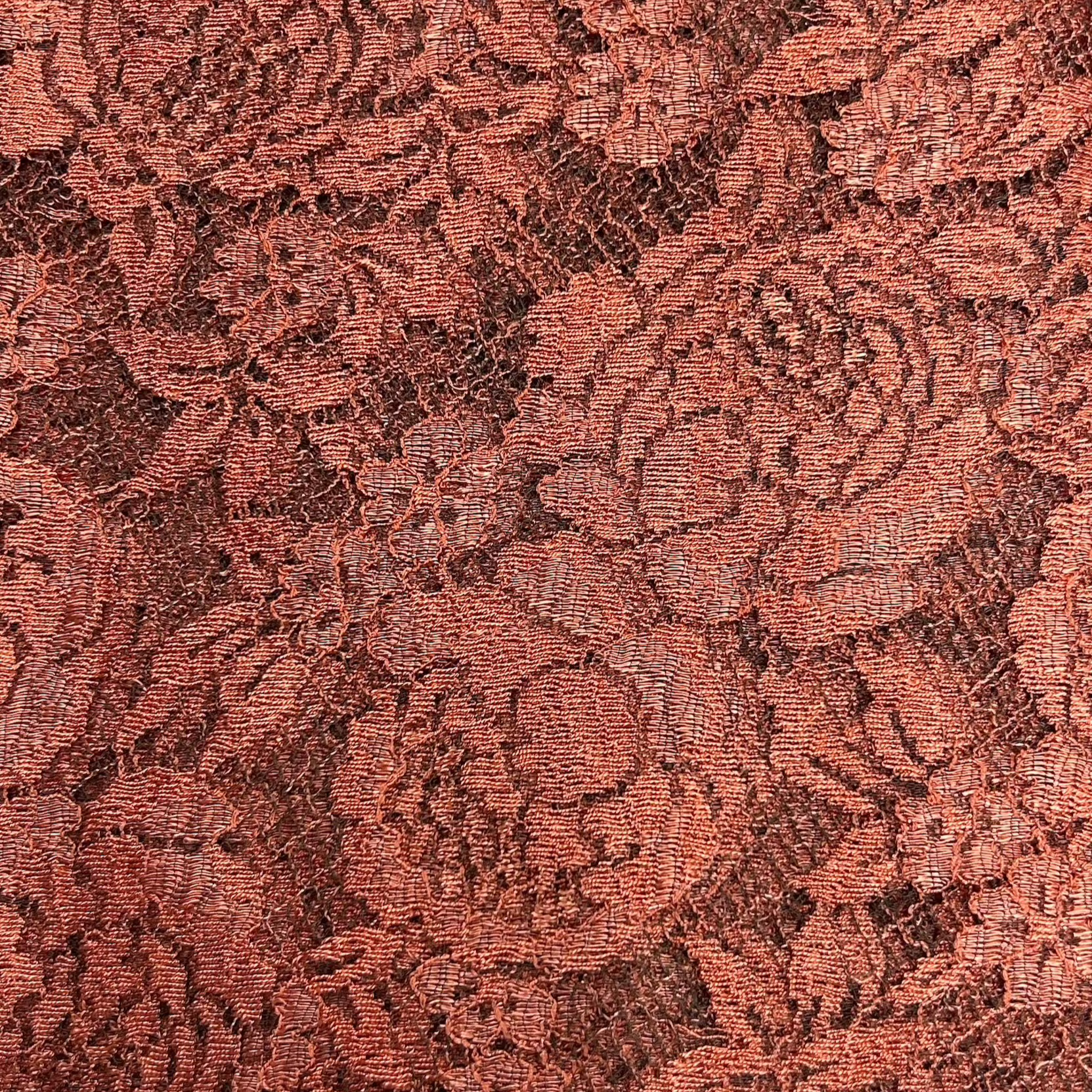 Orange Floral Lace SOL010