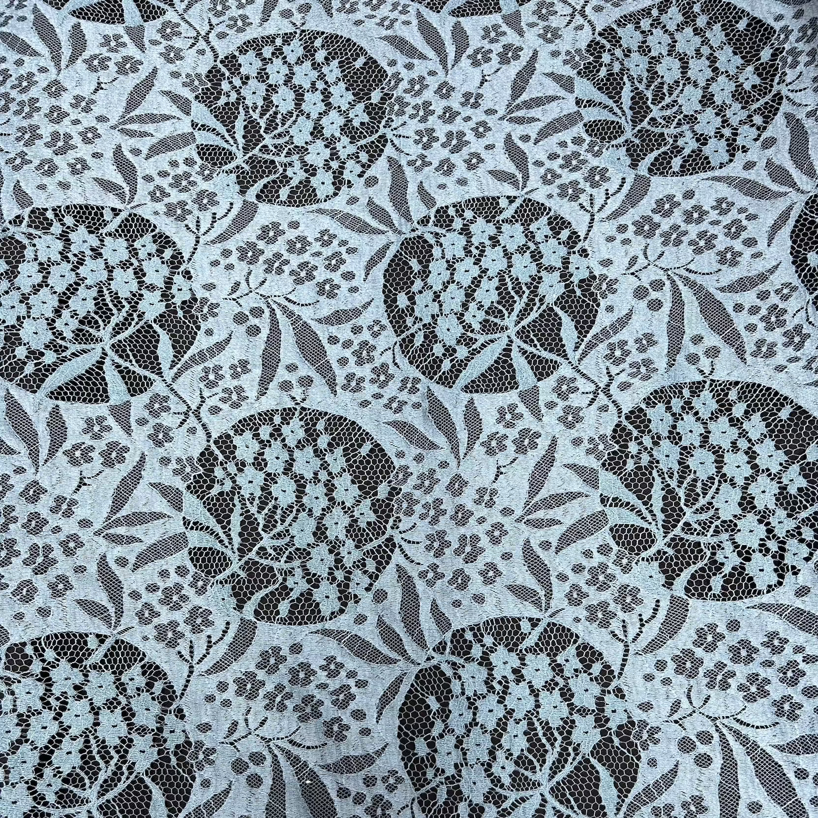 Turquoise Floral Lace SOL011