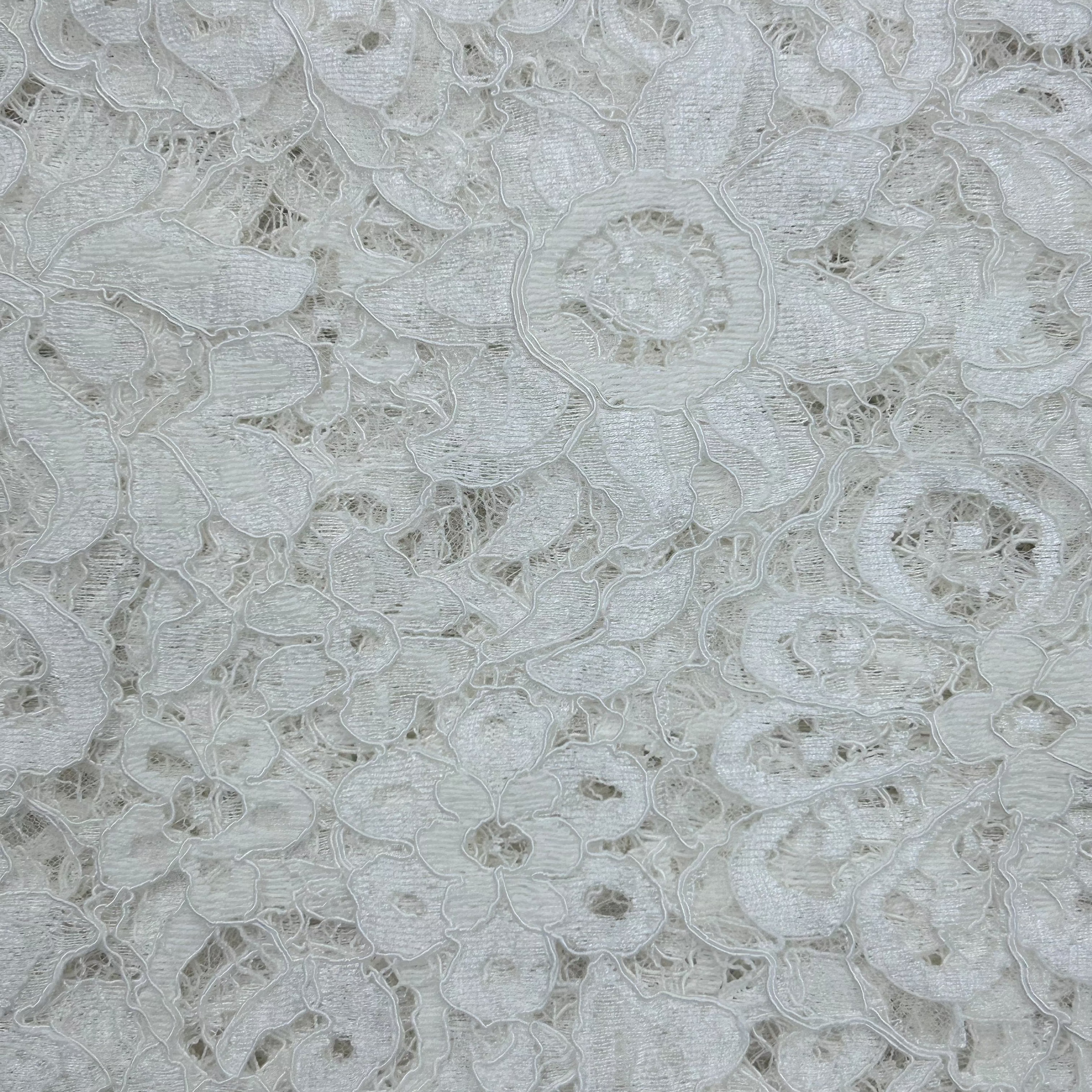 Delicate Floral Lace Fabric MBF002