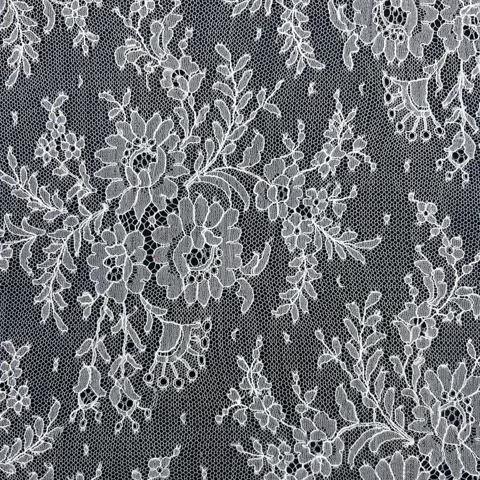 Thin Floral Lace Fabric SOL014