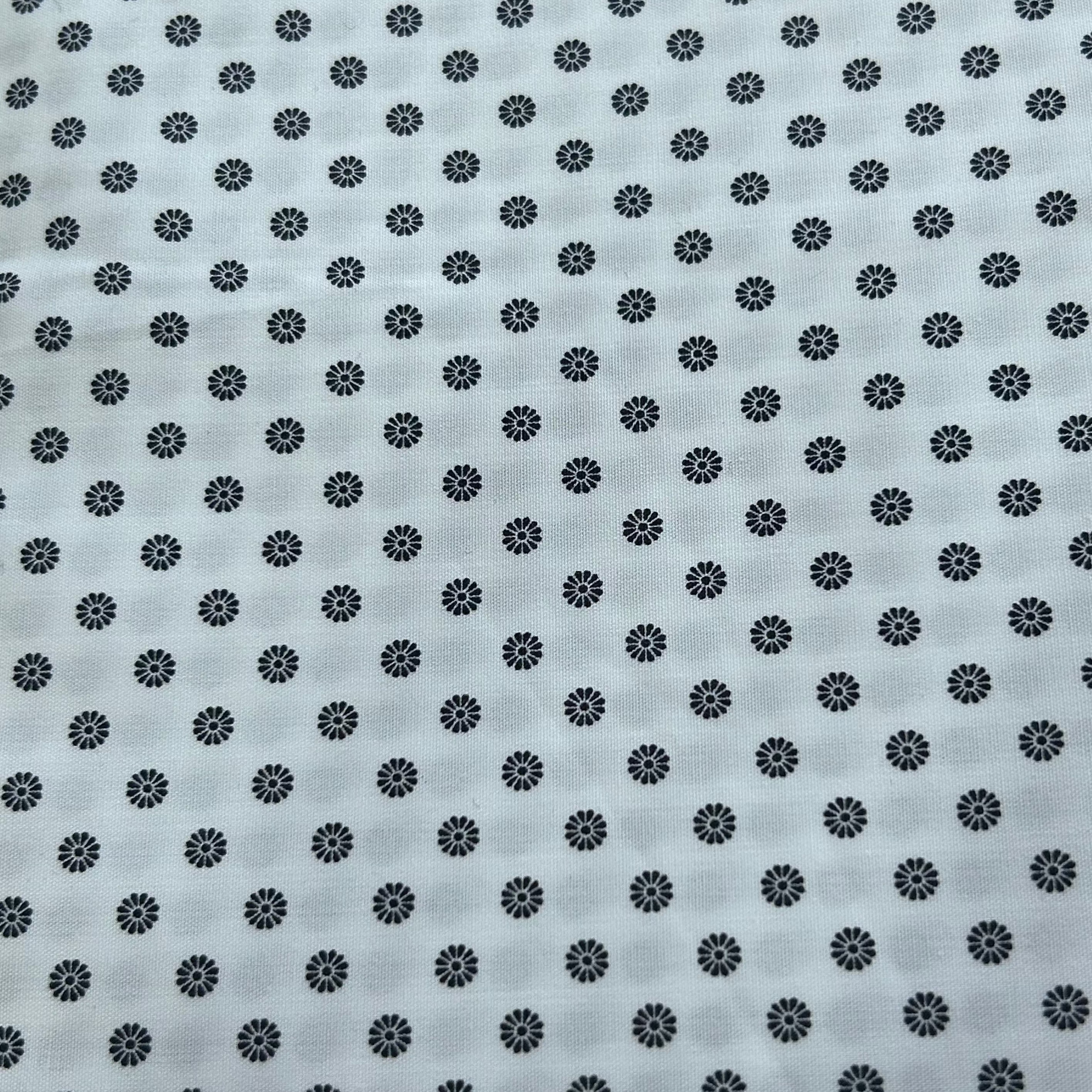 Cotton Poplin Delicate Floral Print X021