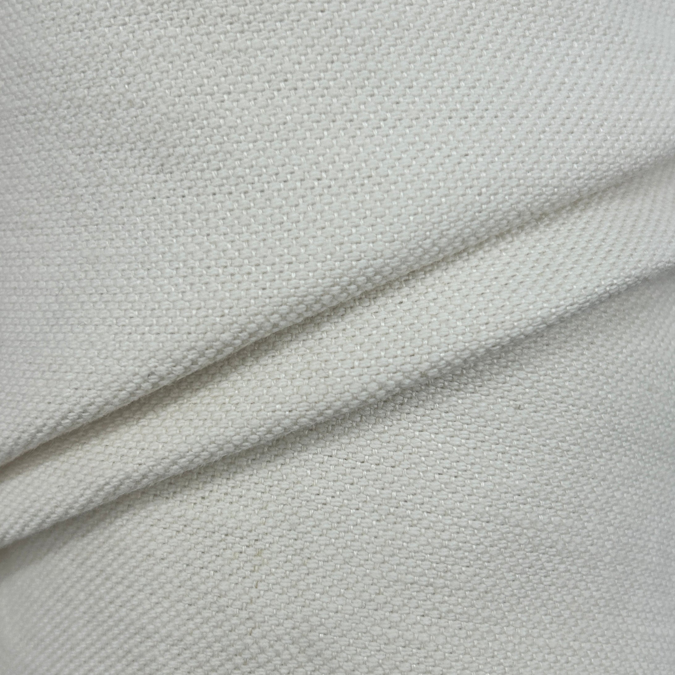 Pale Yellow Natural Fibre Cotton/Linen Upholstery Fabric | XM447