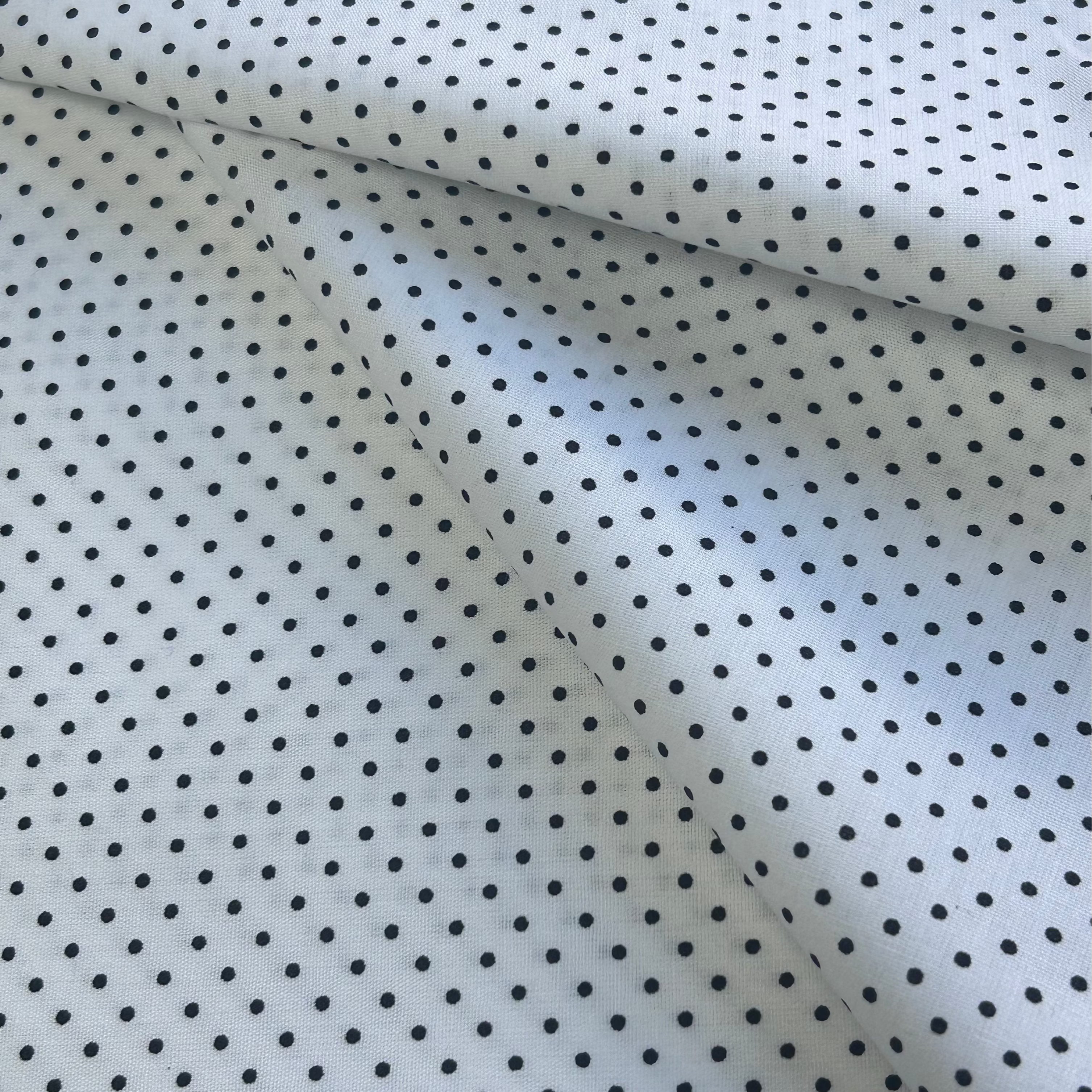 Lightweight Cotton Poplin Dotted Print MF001