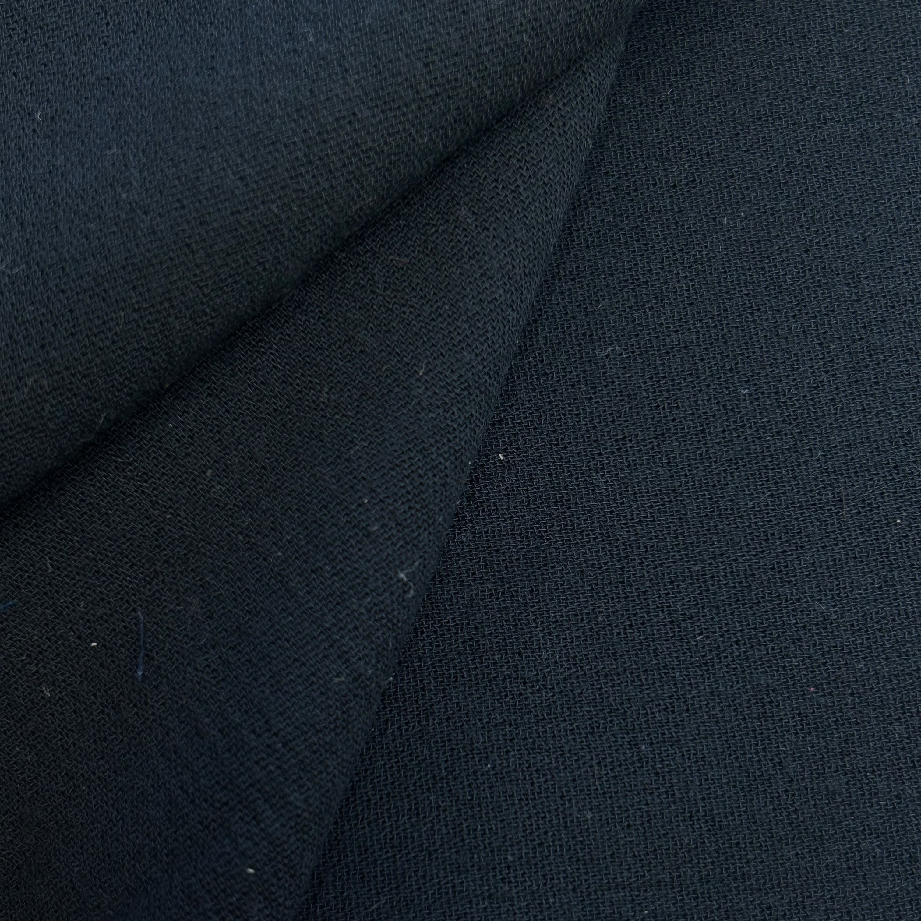 Black Wool Fabric X054