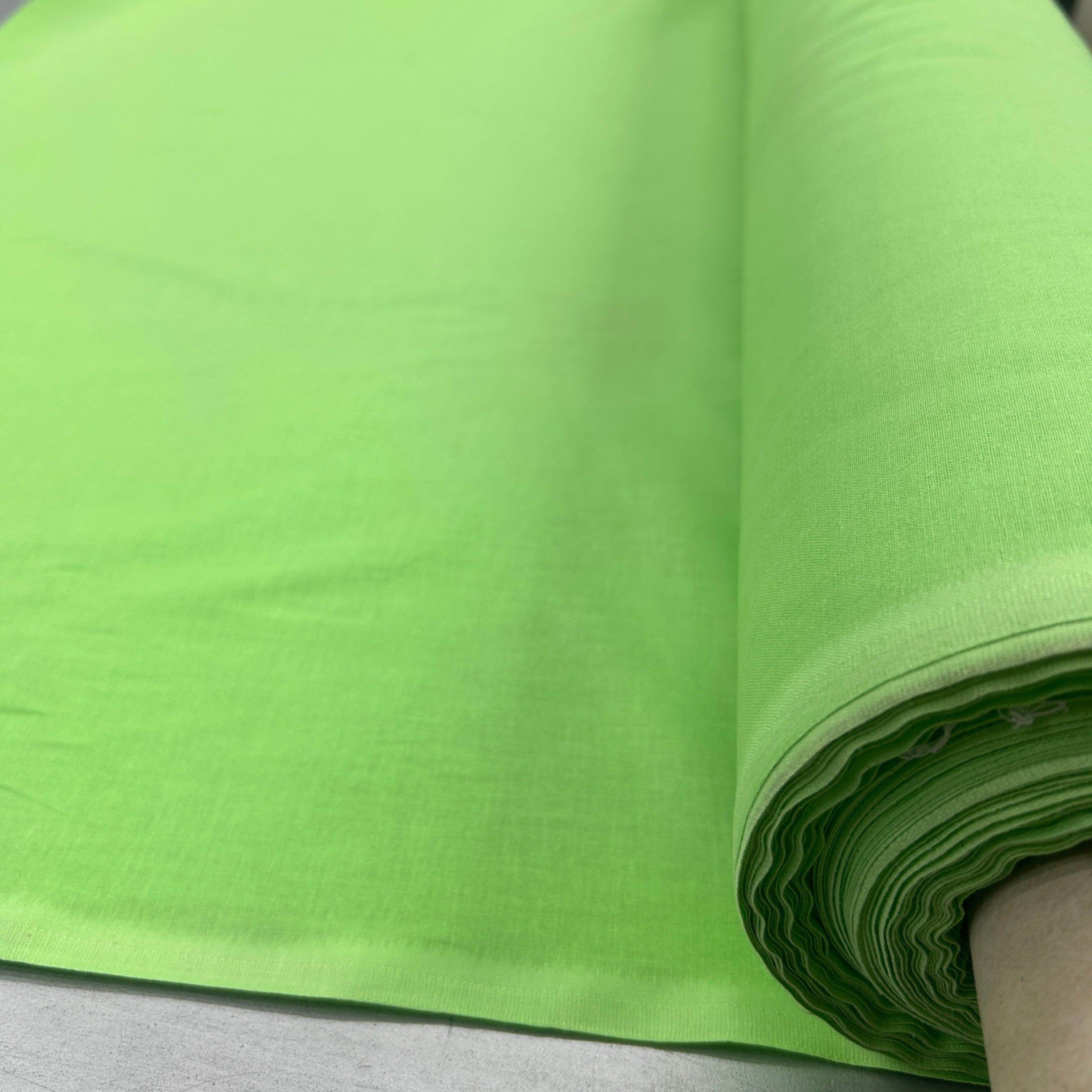 green fabric roll