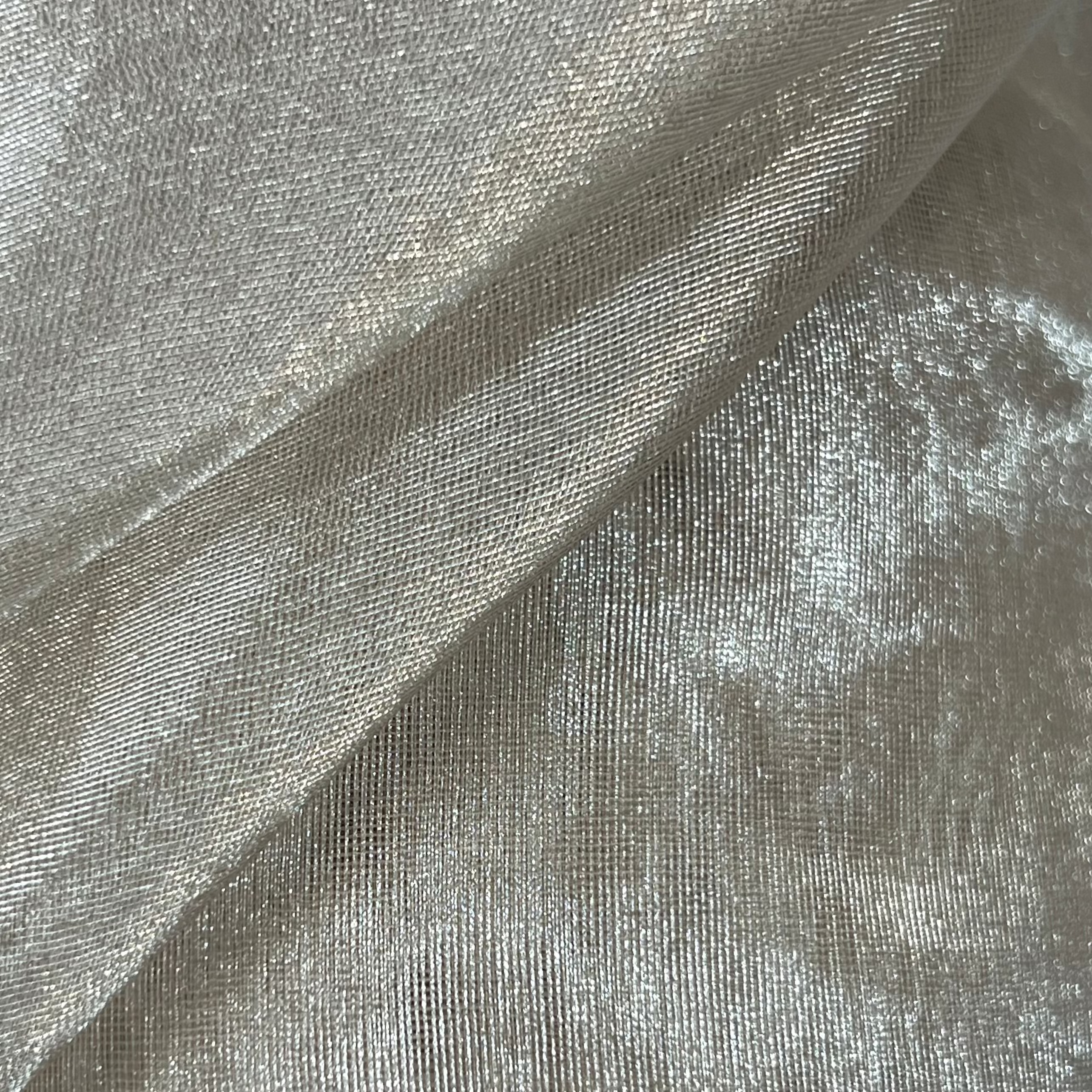 Metallic Organza Sheer Fabric for Gowns | AE026 AI/3138