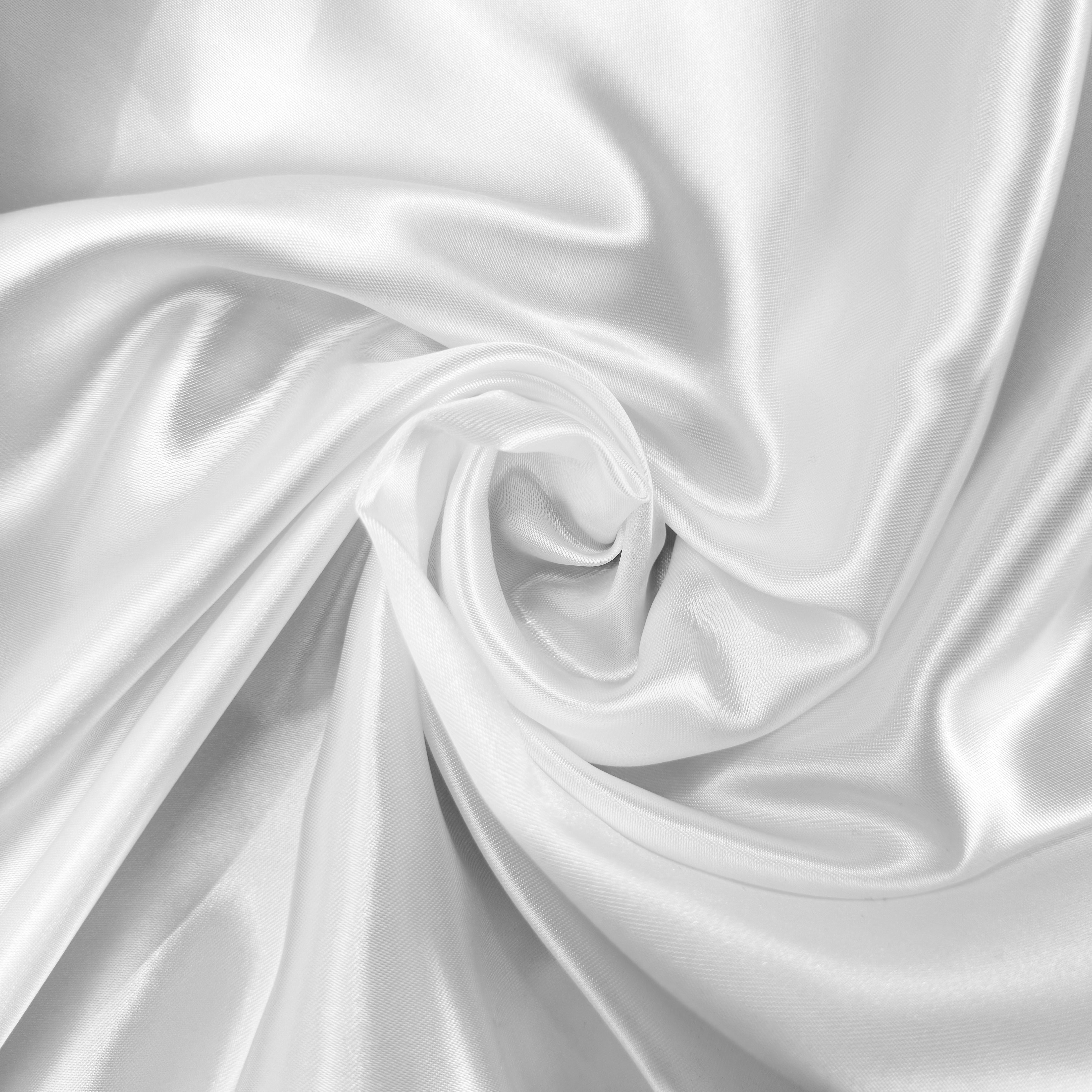 White Shiny Satin Material - 175cms Wide | SALEXM37