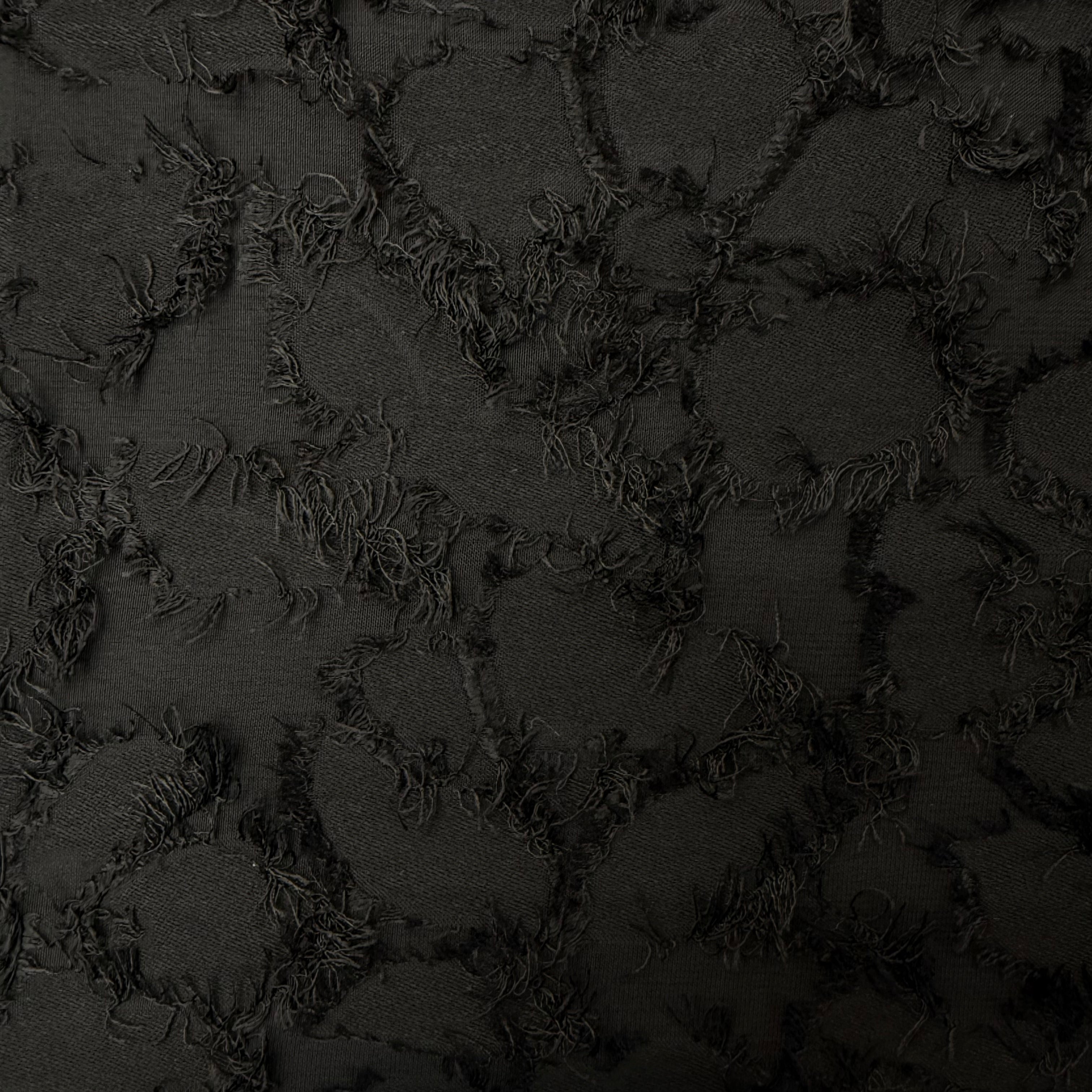 Black Jacquard Thread Design Sewing Material – 2m | SALEXM51