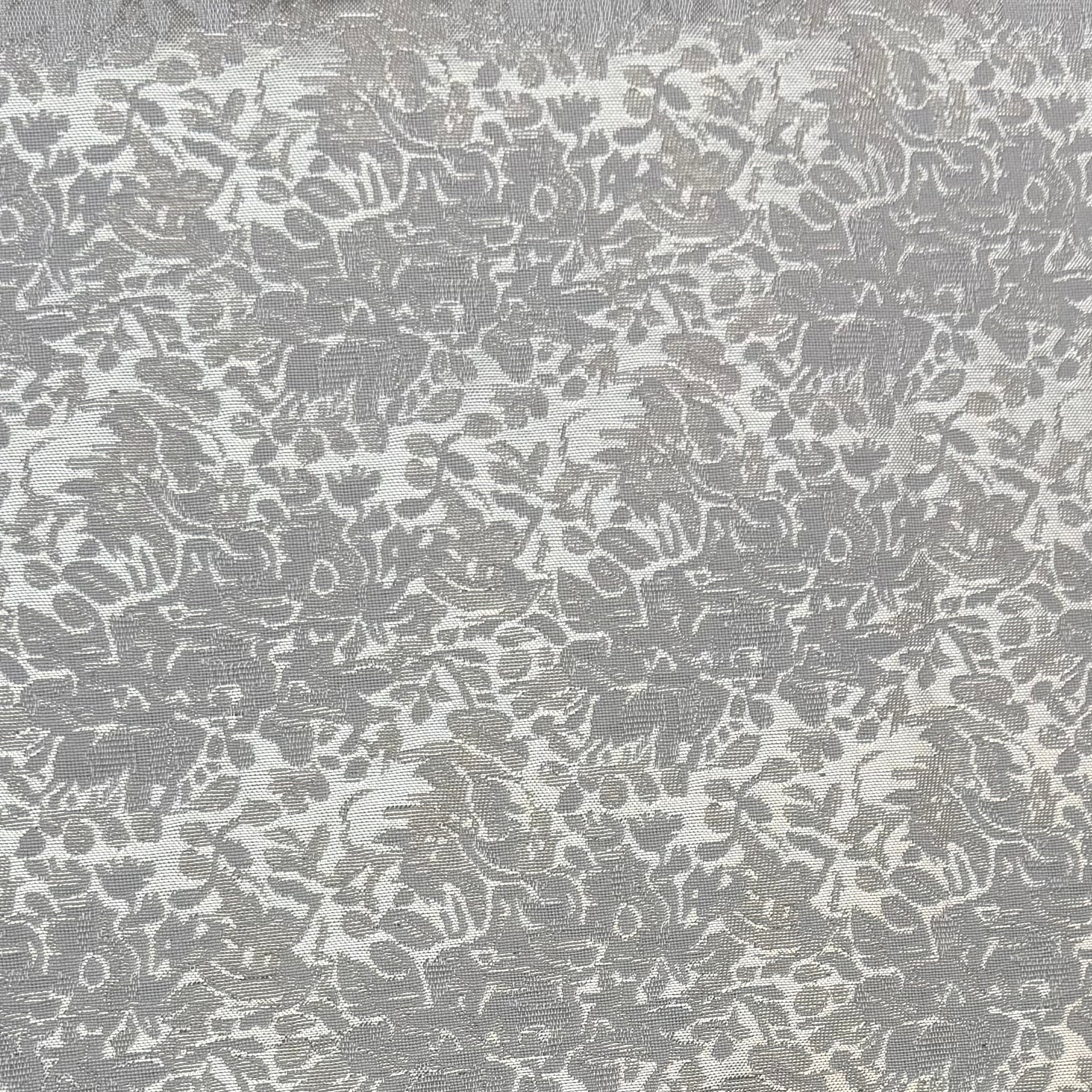 Ivory Gold Printed Jacquard Fabric - 2m | SALEXM50
