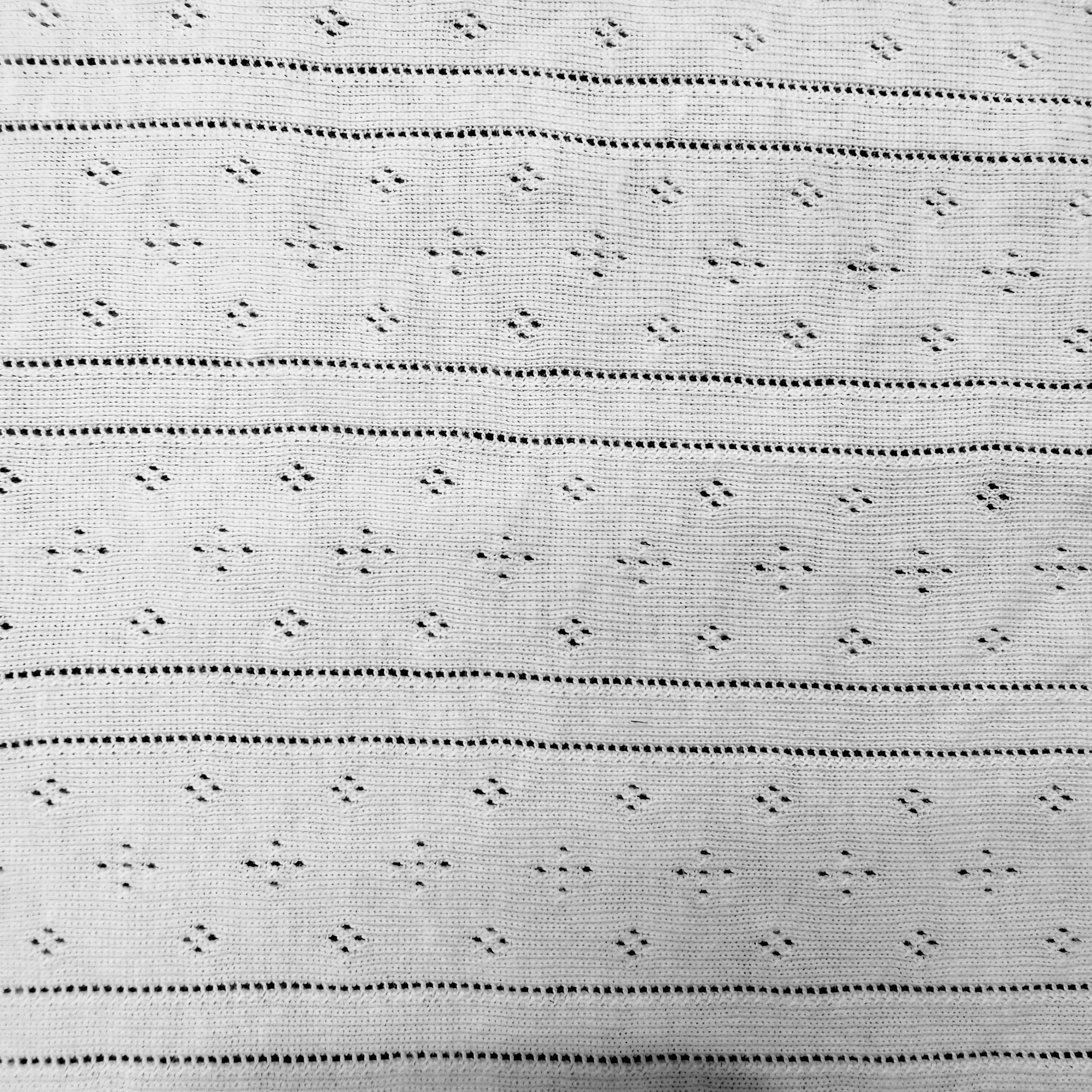 White Patterned Jersey - 2.40m | SALEXM72